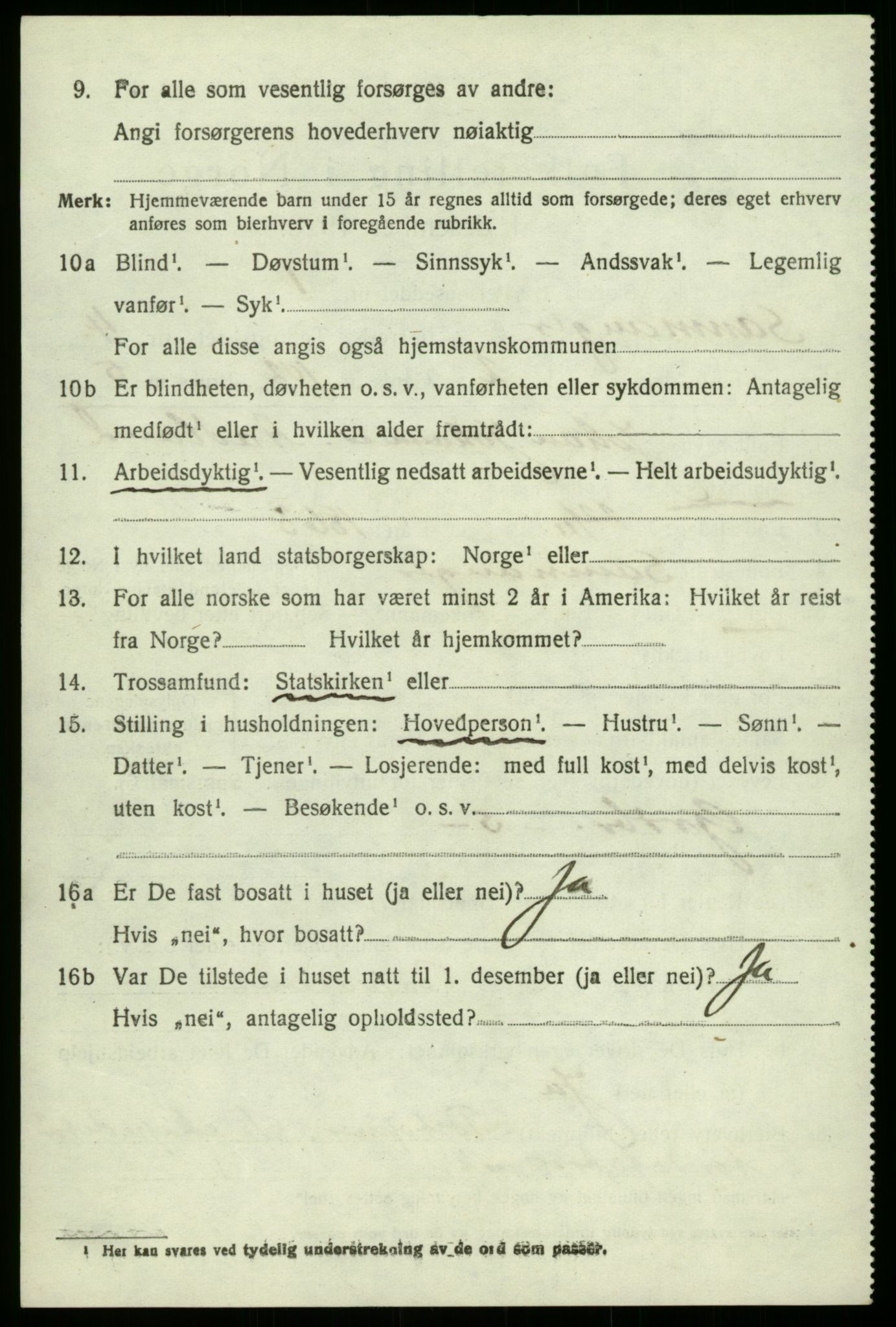 SAB, 1920 census for Samnanger, 1920, p. 1678