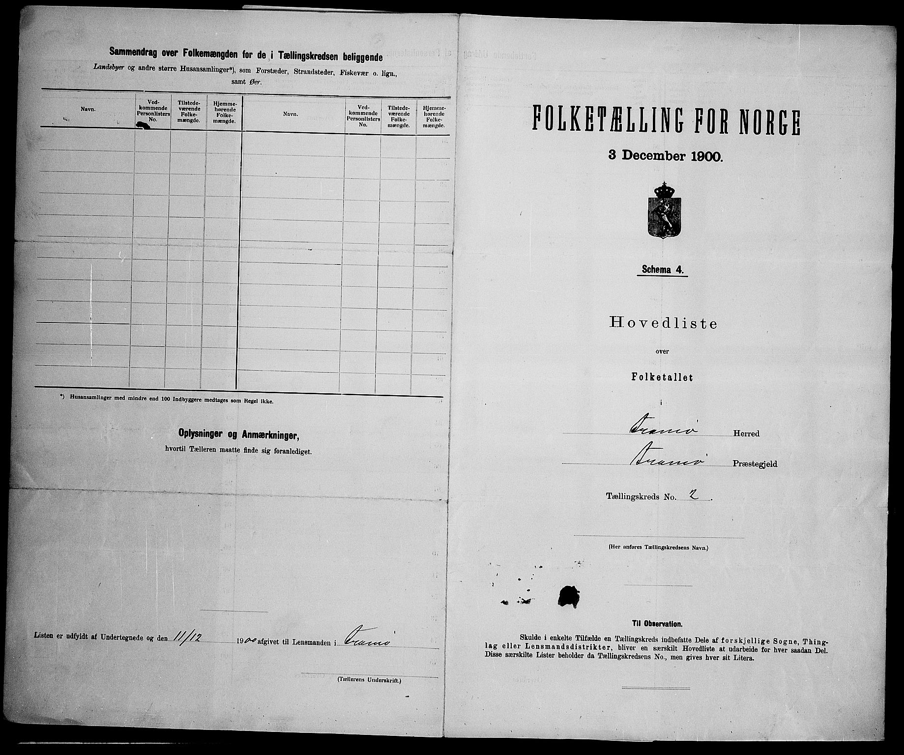 SAK, 1900 census for Tromøy, 1900, p. 16