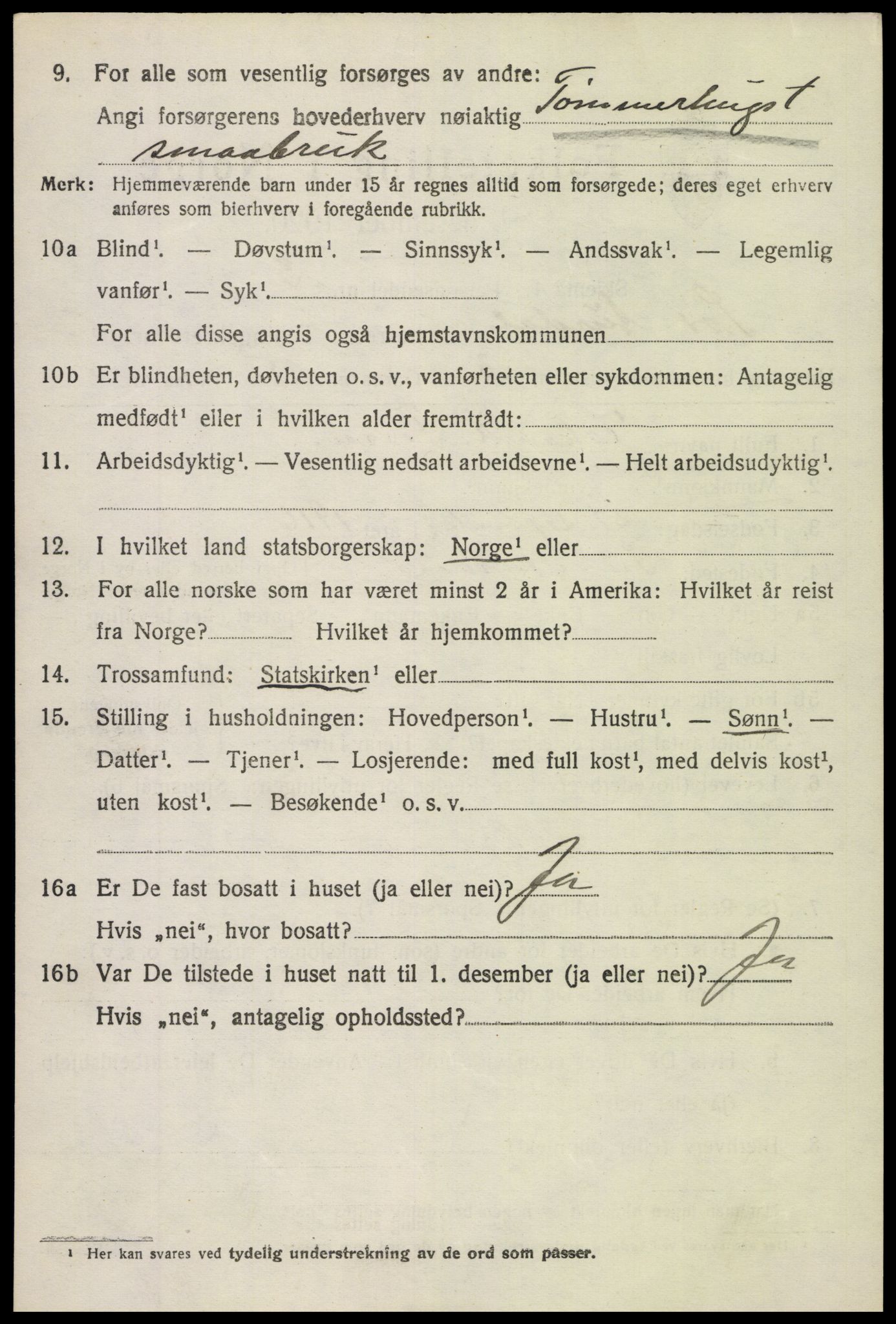 SAH, 1920 census for Sør-Aurdal, 1920, p. 2768