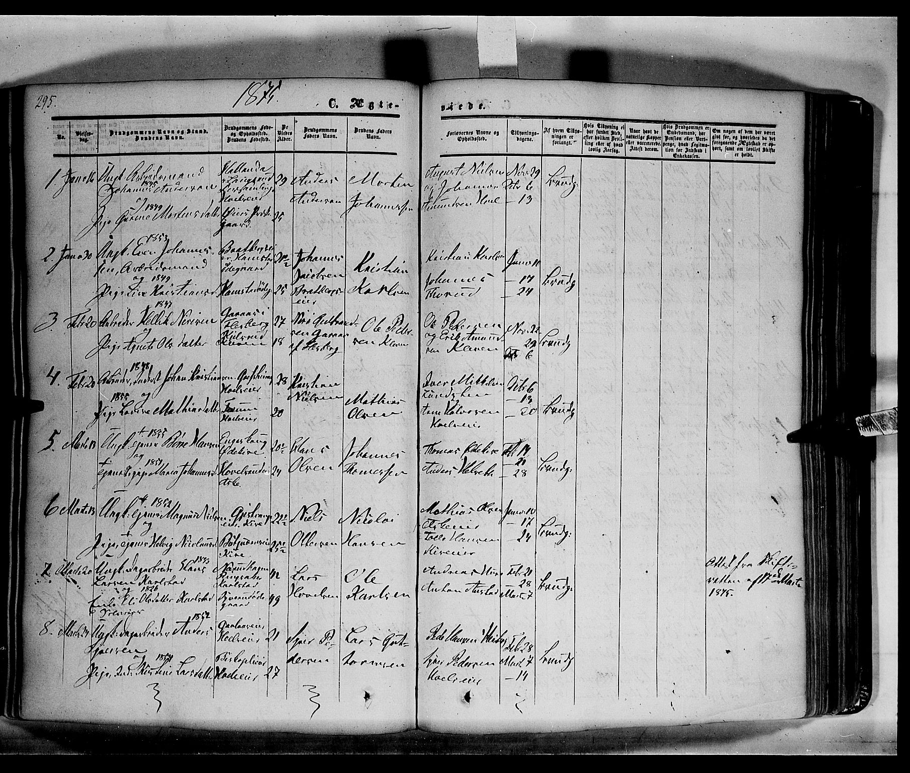 Nes prestekontor, Hedmark, AV/SAH-PREST-020/K/Ka/L0004: Parish register (official) no. 4, 1852-1886, p. 296