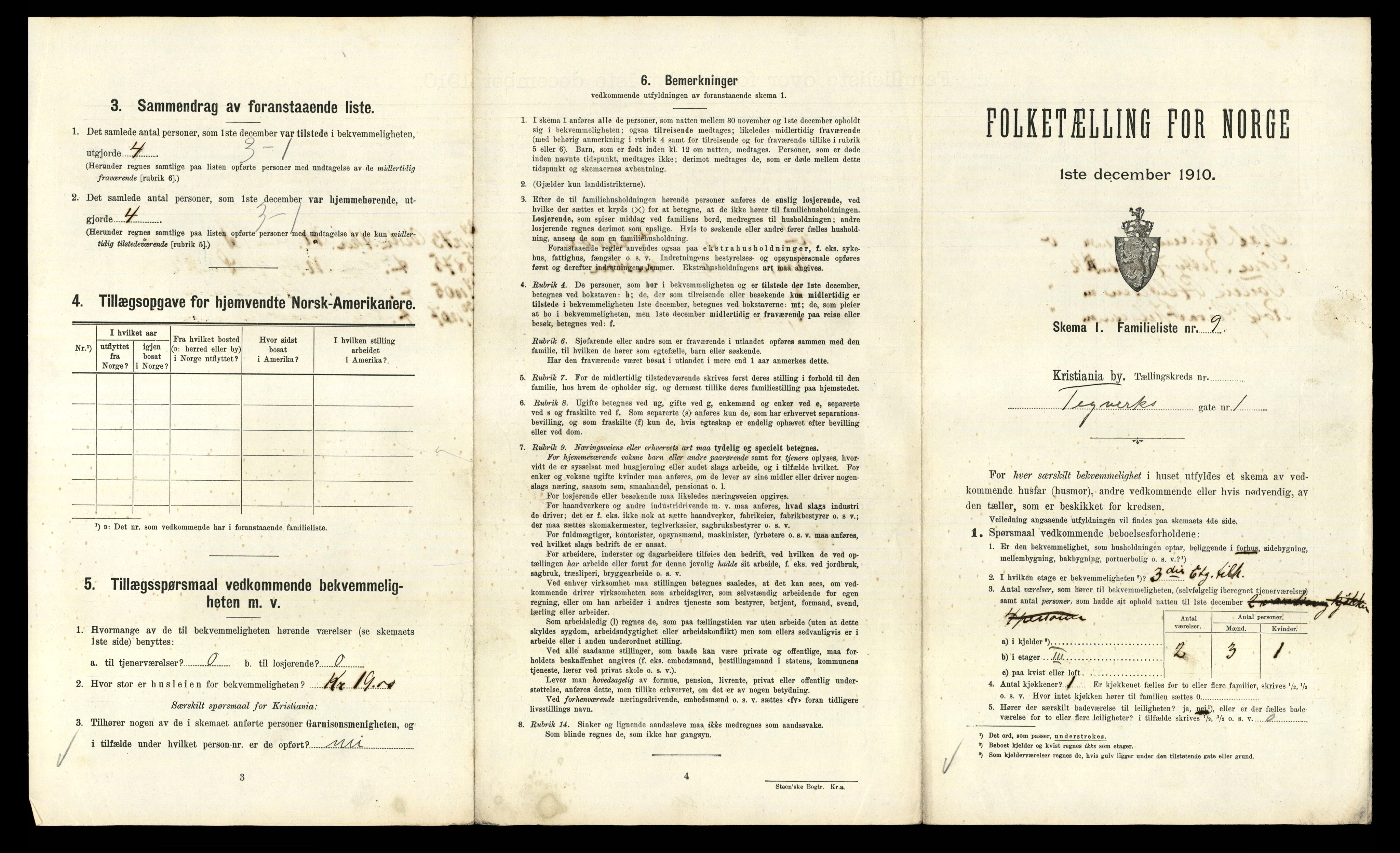 RA, 1910 census for Kristiania, 1910, p. 103217