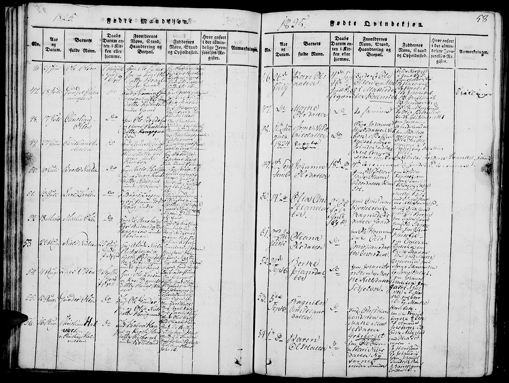 Grue prestekontor, AV/SAH-PREST-036/H/Ha/Hab/L0002: Parish register (copy) no. 2, 1815-1841, p. 58