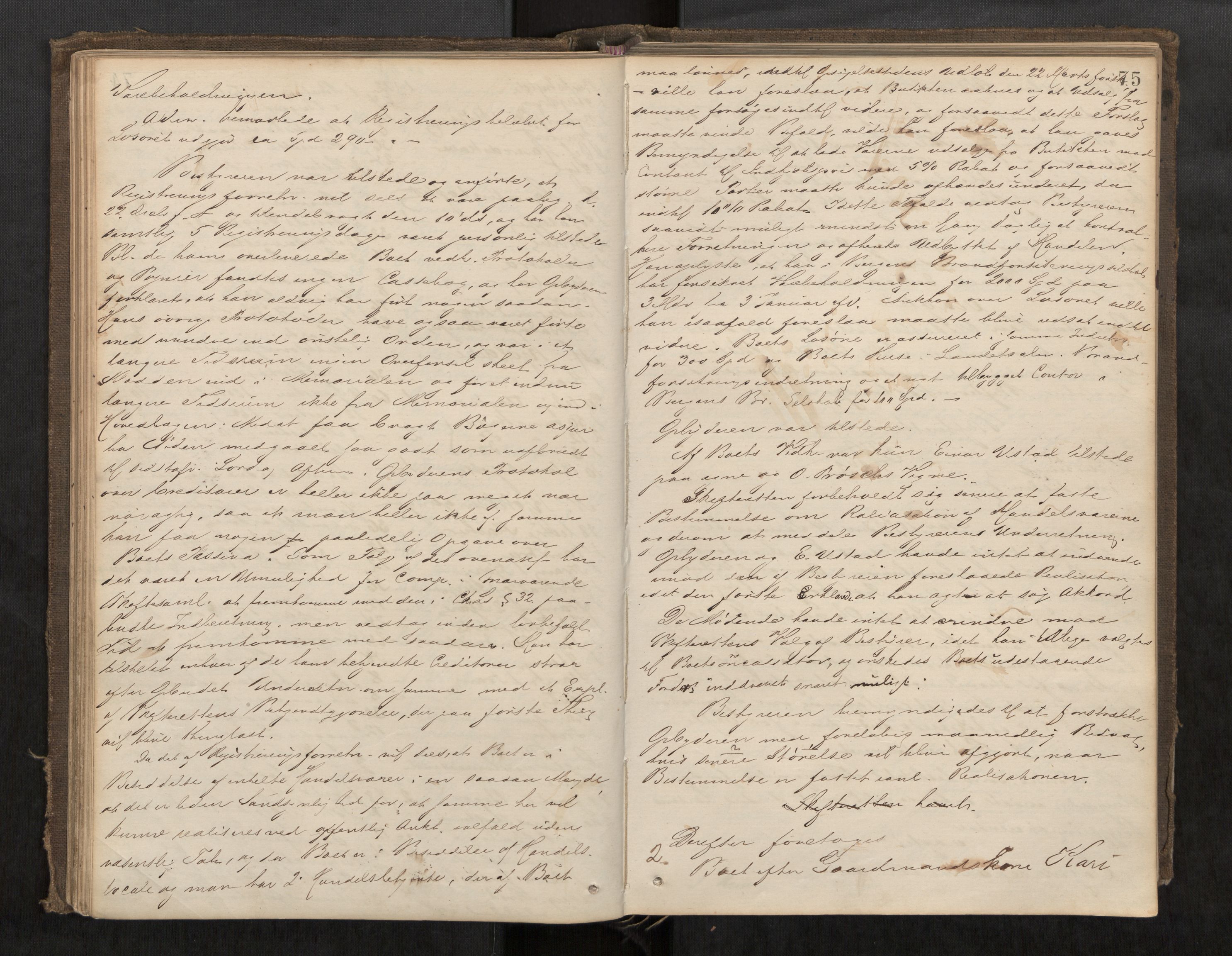 Orkdal sorenskriveri, AV/SAT-A-4169/1/3/3B/L0006: Skiftebehandlingsprotokoll, 1870-1885, p. 74b-75a