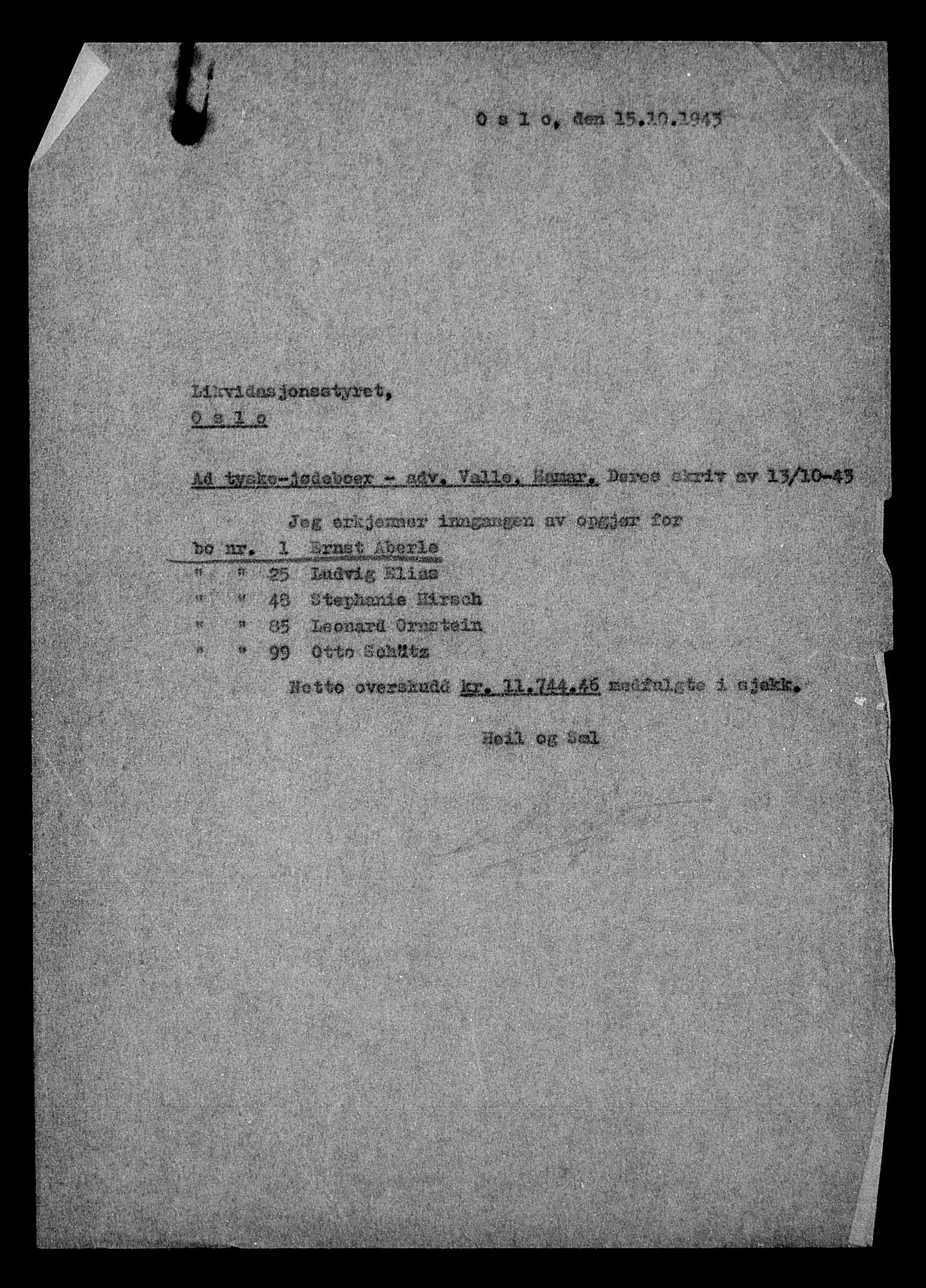 Justisdepartementet, Tilbakeføringskontoret for inndratte formuer, AV/RA-S-1564/H/Hc/Hcd/L0989: --, 1945-1947, p. 19