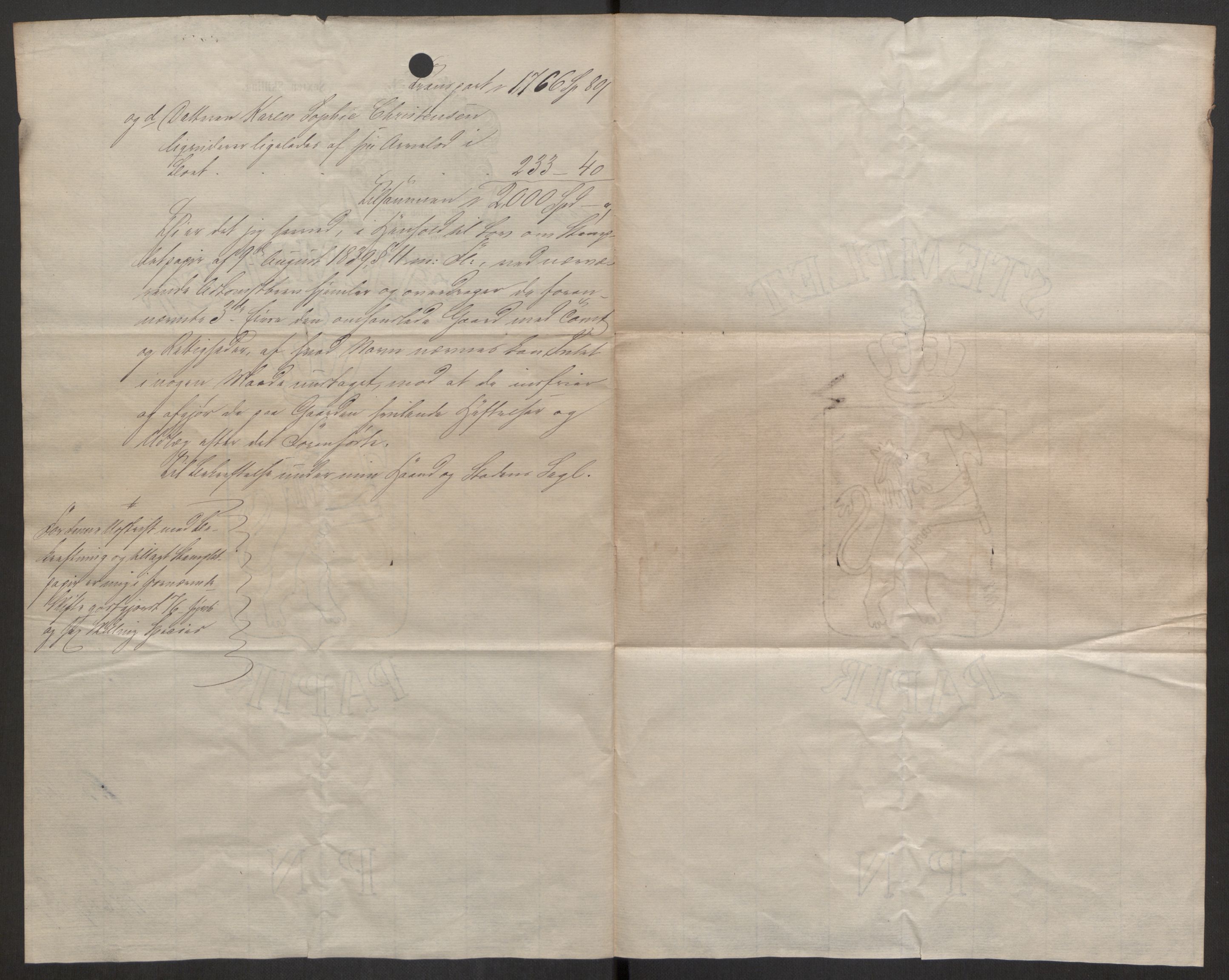 Forsvaret, Den norske kvesthuskasse/krigshospitalkasse, AV/RA-RAFA-1887/F/Fa/L0017: Innkomne brev:, 1782-1807, p. 843