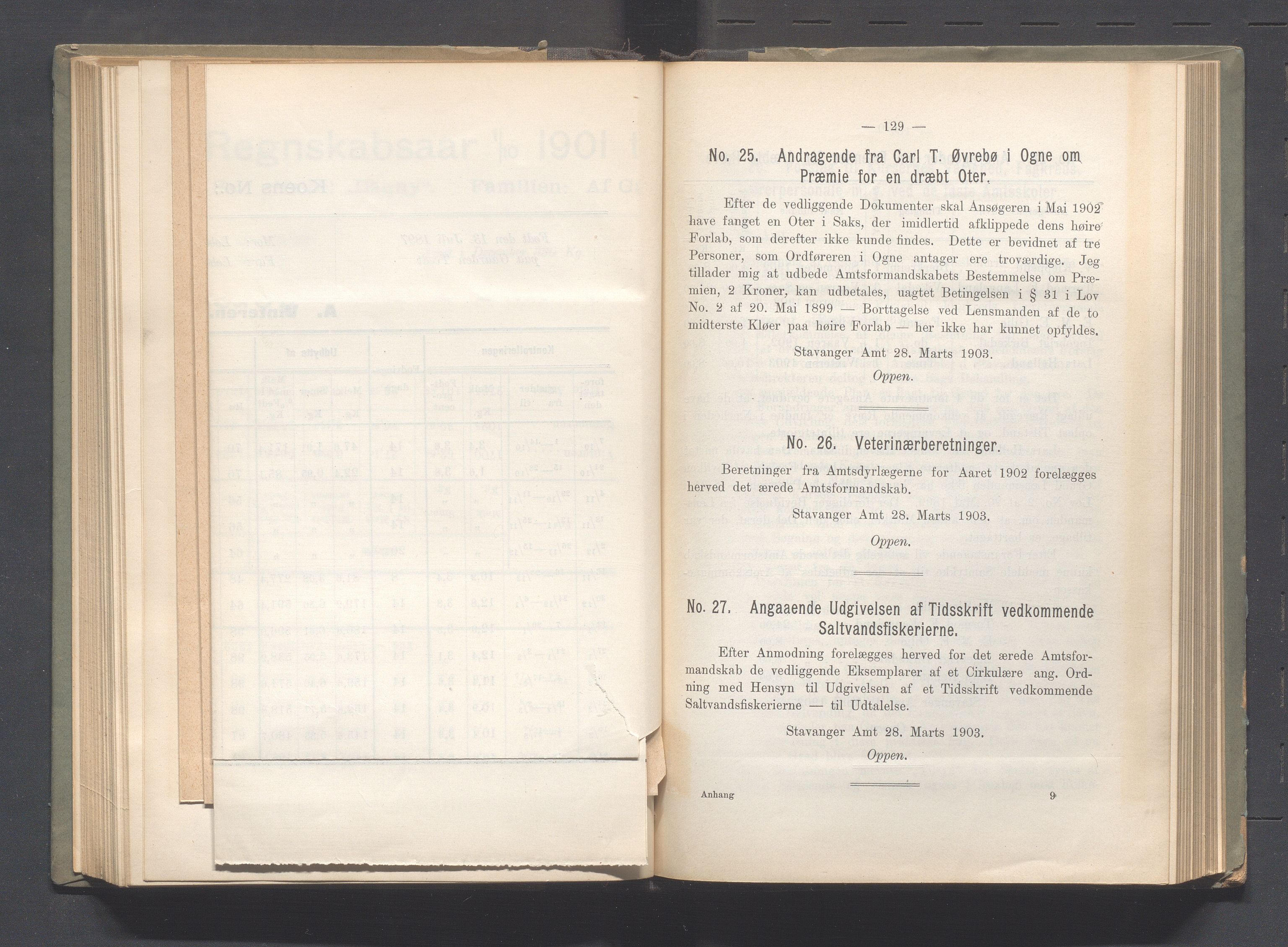 Rogaland fylkeskommune - Fylkesrådmannen , IKAR/A-900/A, 1903, p. 119