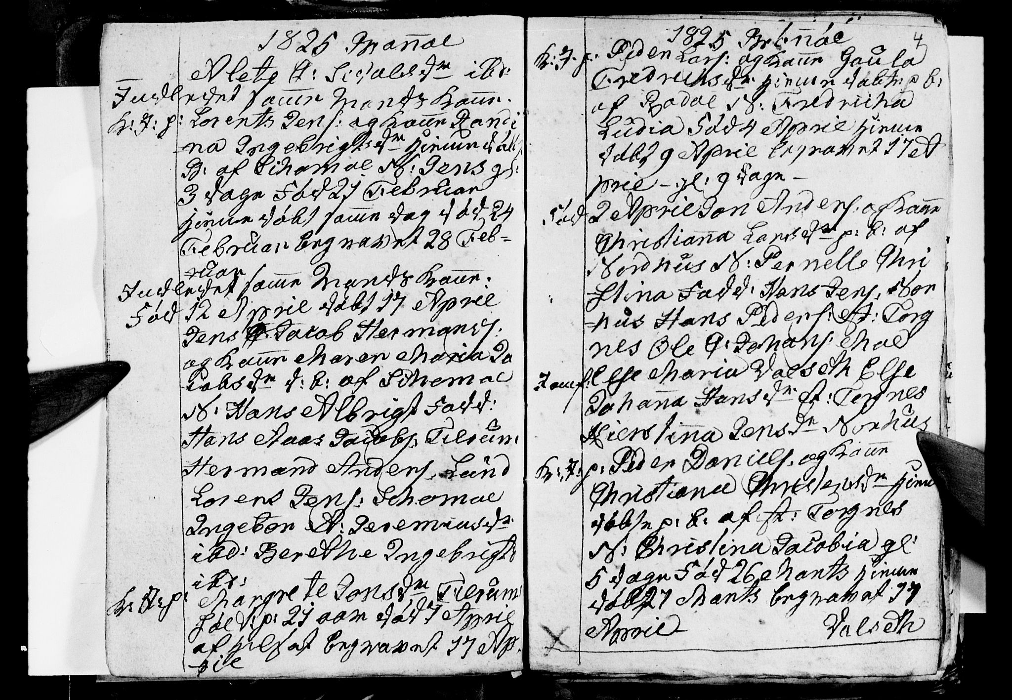 Ministerialprotokoller, klokkerbøker og fødselsregistre - Nordland, AV/SAT-A-1459/813/L0210: Parish register (copy) no. 813C02, 1825-1836, p. 4