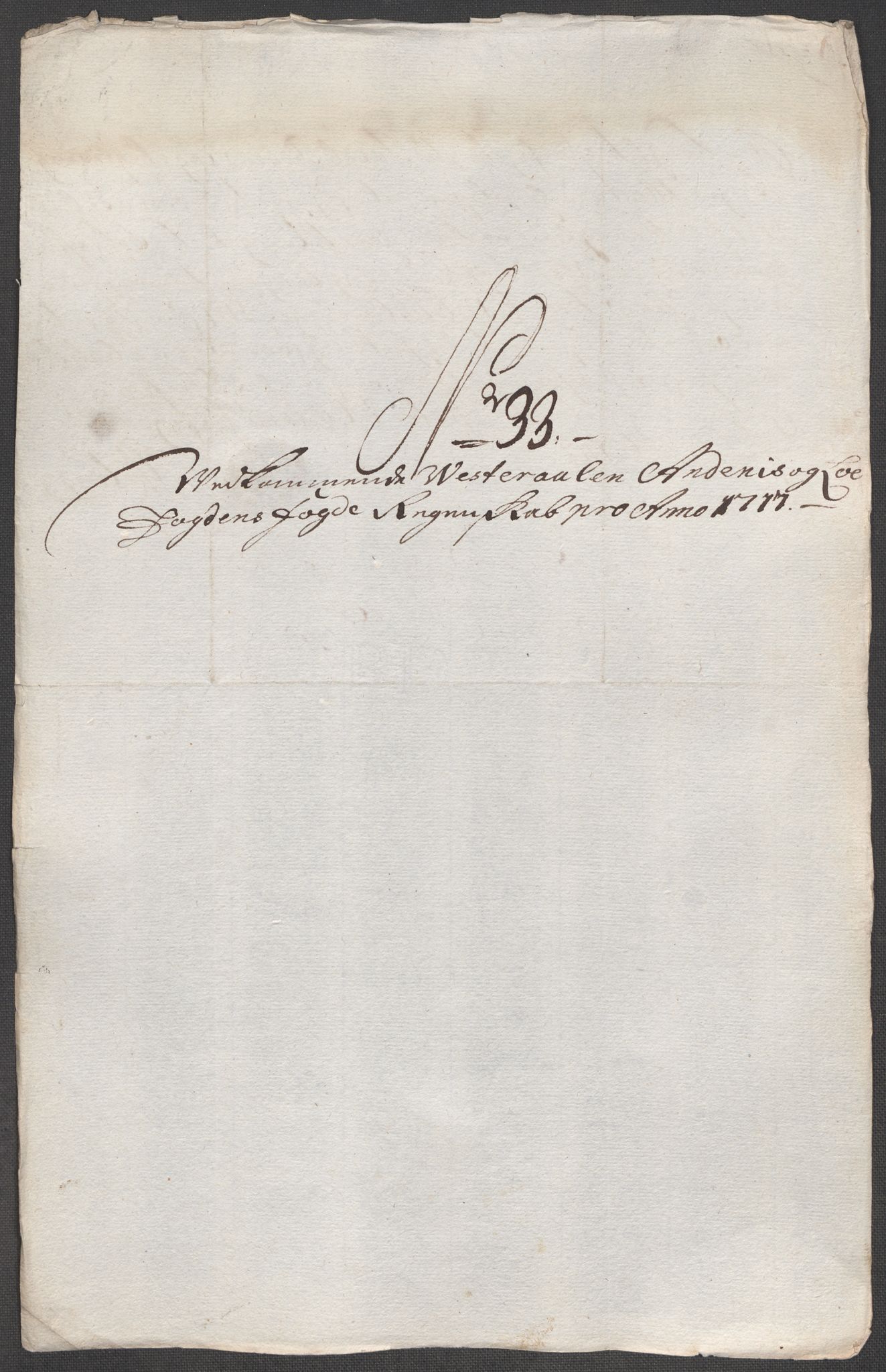 Rentekammeret inntil 1814, Reviderte regnskaper, Fogderegnskap, AV/RA-EA-4092/R67/L4683: Fogderegnskap Vesterålen, Andenes og Lofoten, 1717, p. 228