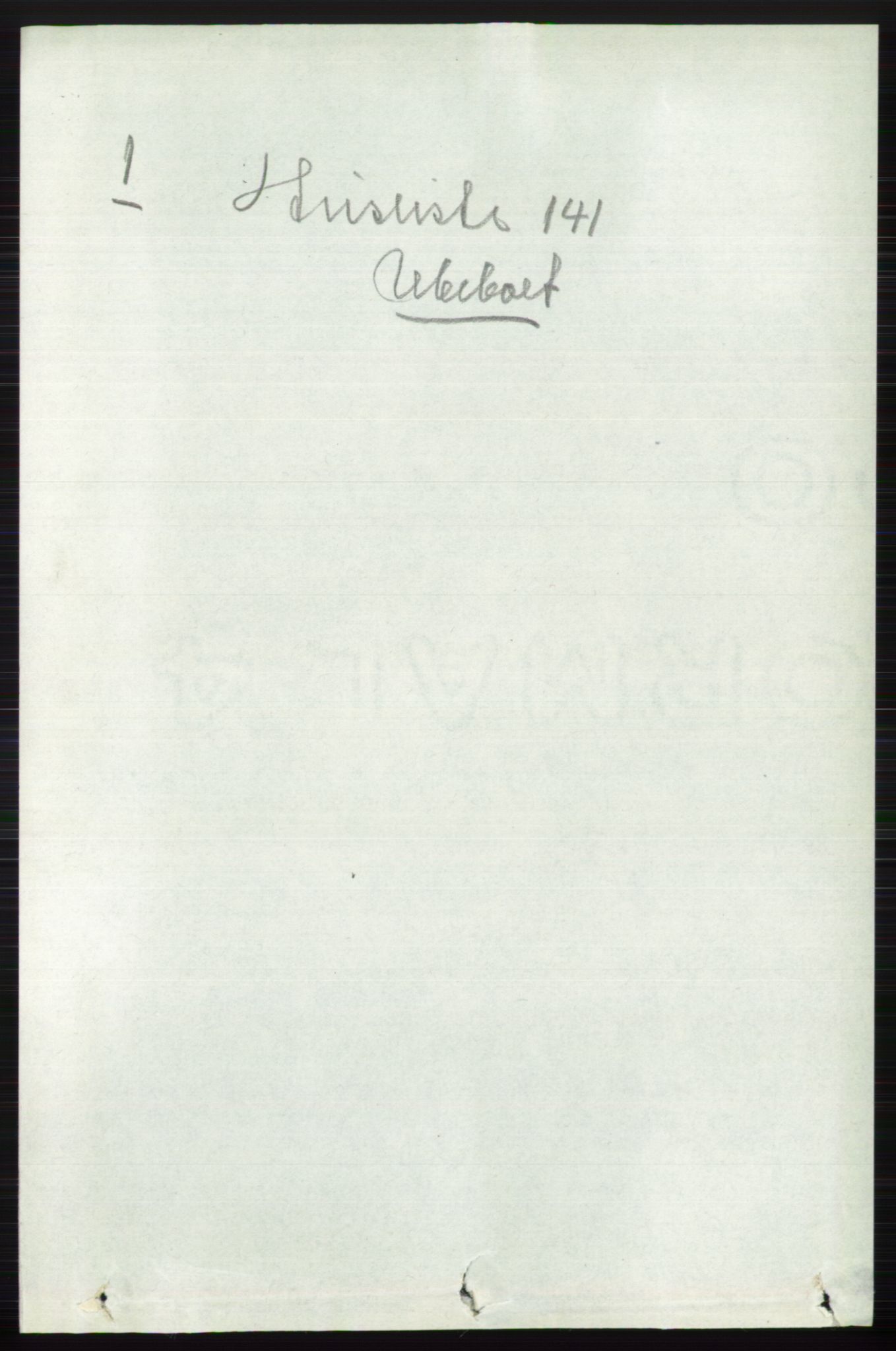 RA, 1891 census for 0626 Lier, 1891, p. 1421