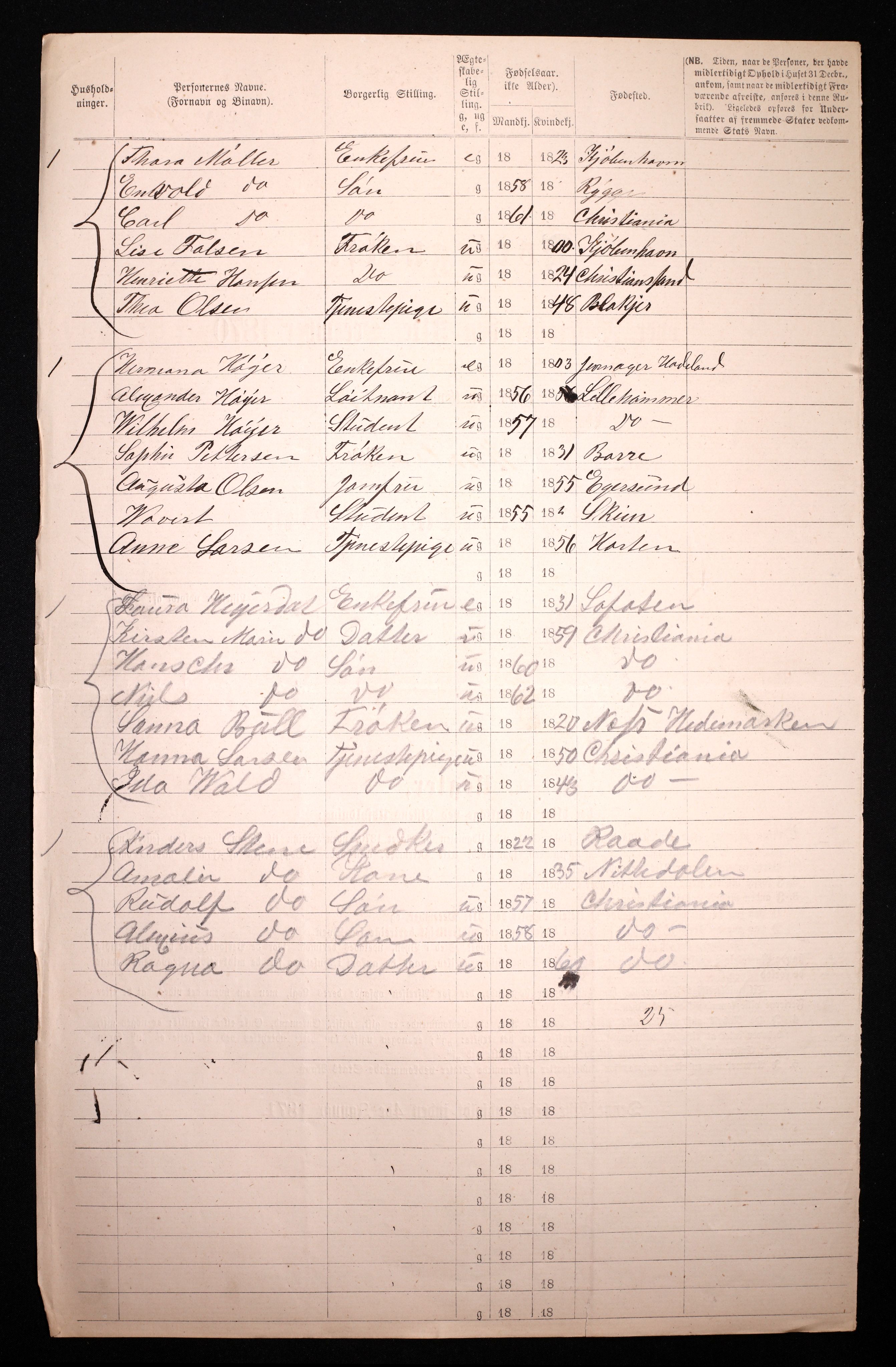 RA, 1870 census for 0301 Kristiania, 1870, p. 4653