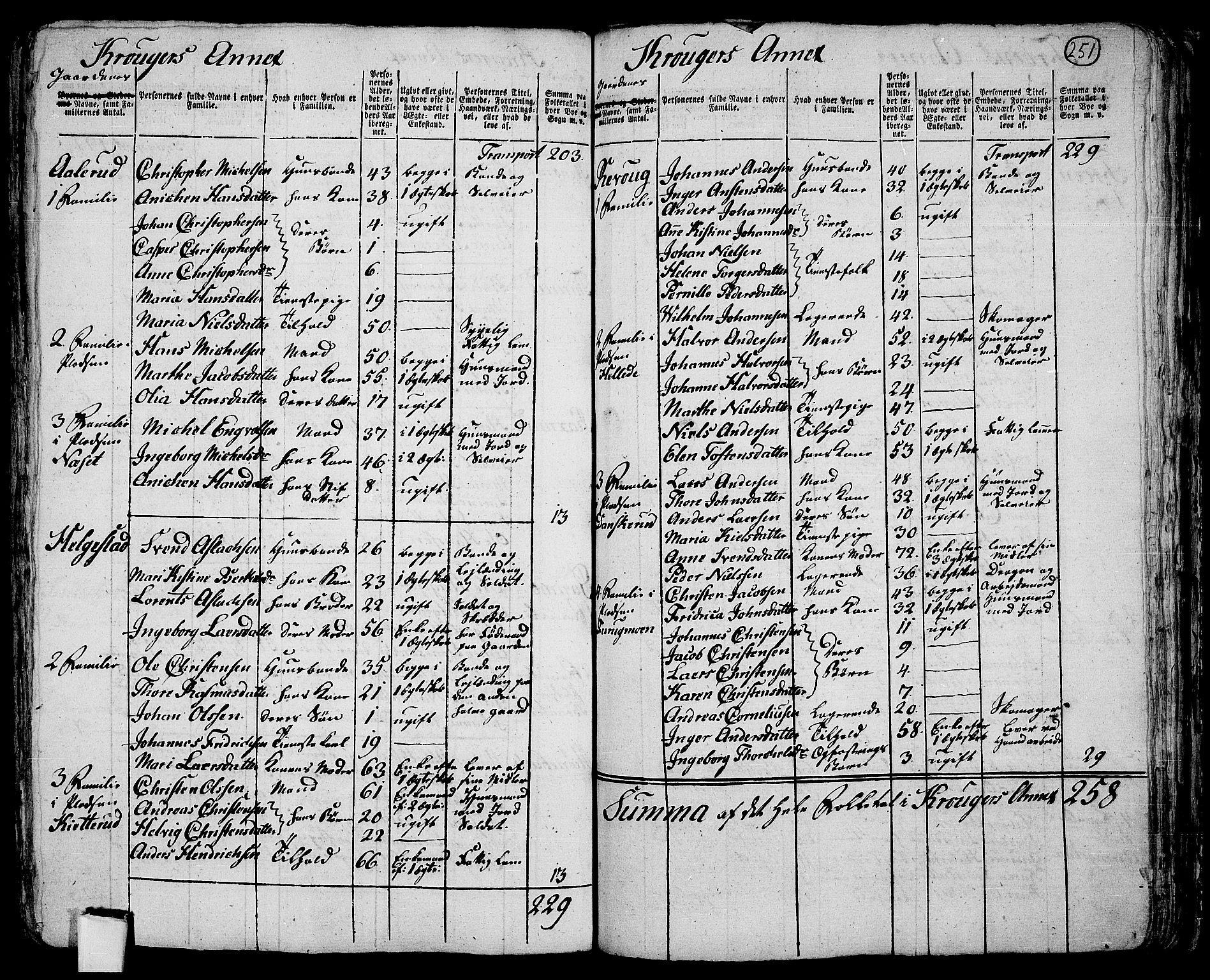 RA, 1801 census for 0214P Ås, 1801, p. 250b-251a