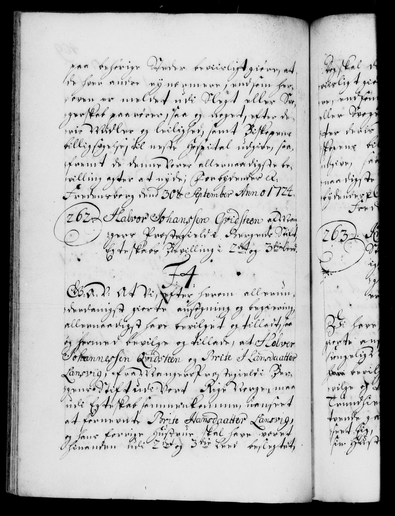 Danske Kanselli 1572-1799, AV/RA-EA-3023/F/Fc/Fca/Fcaa/L0024: Norske registre, 1723-1725, p. 409b