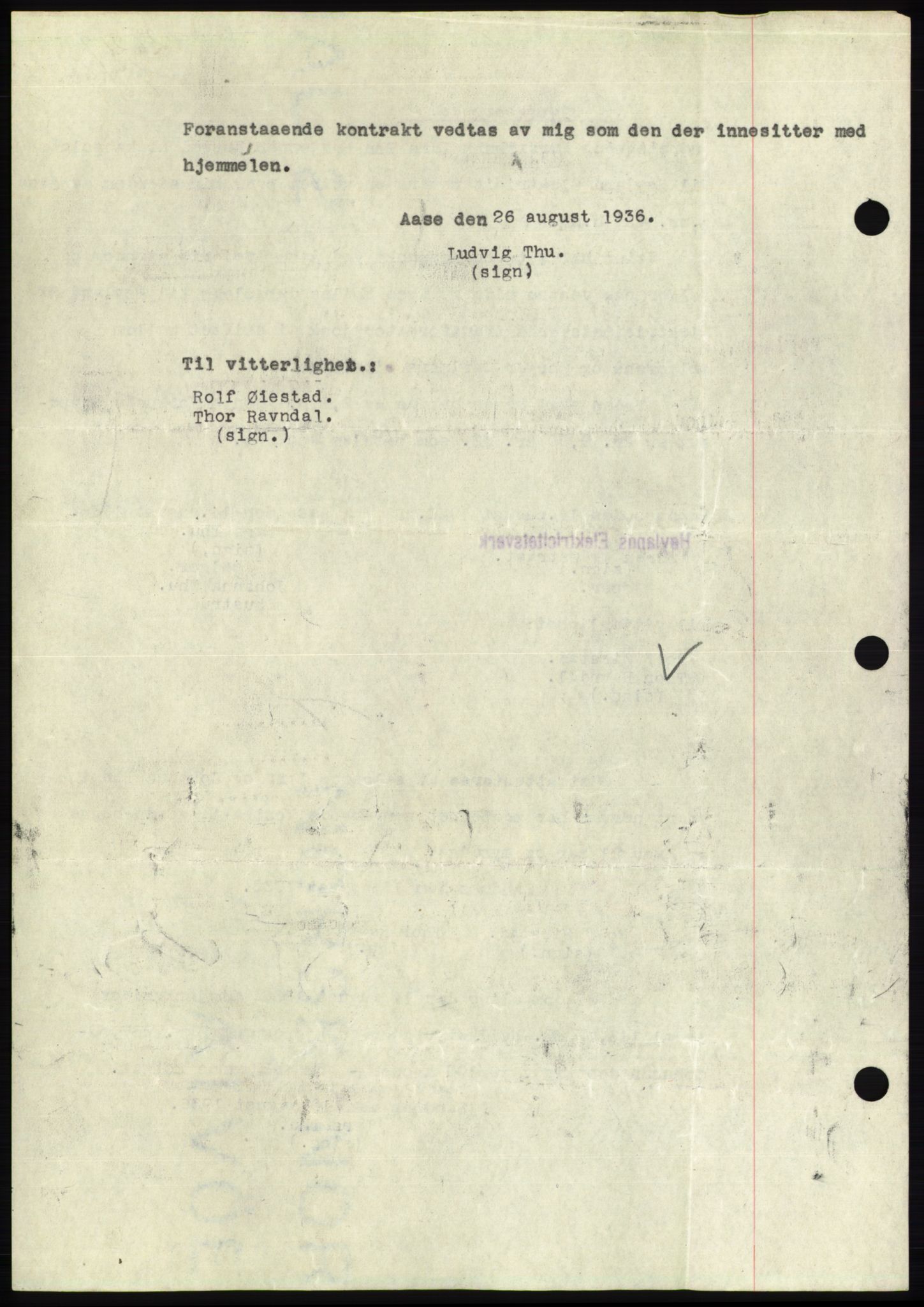 Jæren sorenskriveri, SAST/A-100310/03/G/Gba/L0066: Mortgage book no. 71-72, 1936-1936, Diary no: : 2621/1936