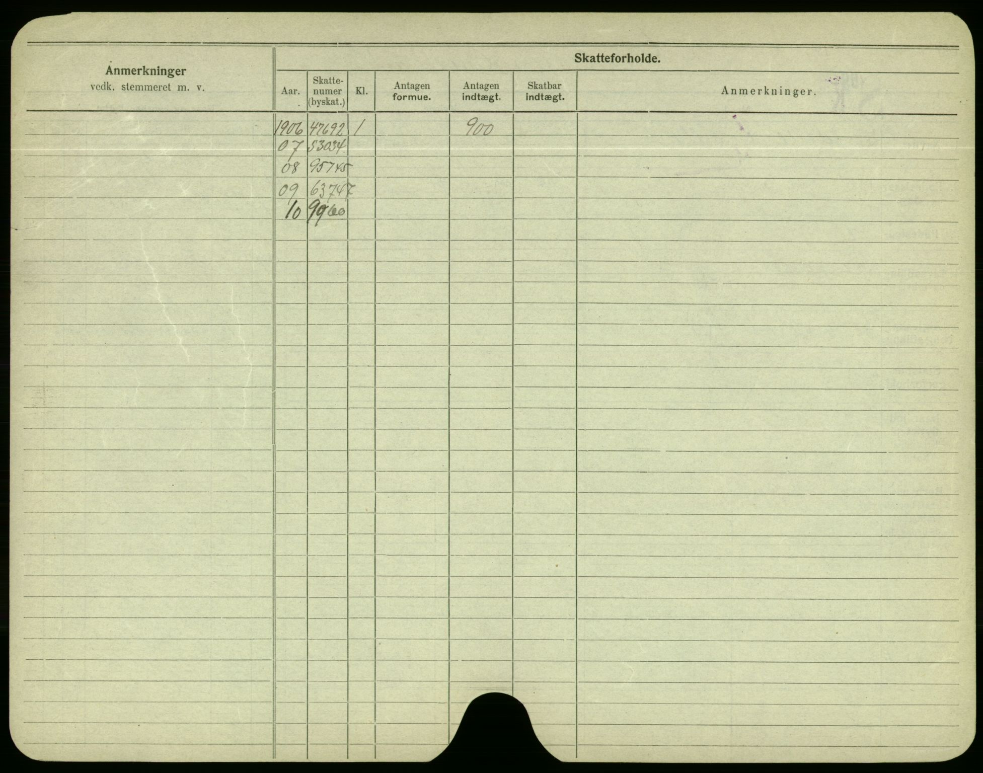 Oslo folkeregister, Registerkort, AV/SAO-A-11715/F/Fa/Fac/L0003: Menn, 1906-1914, p. 812b