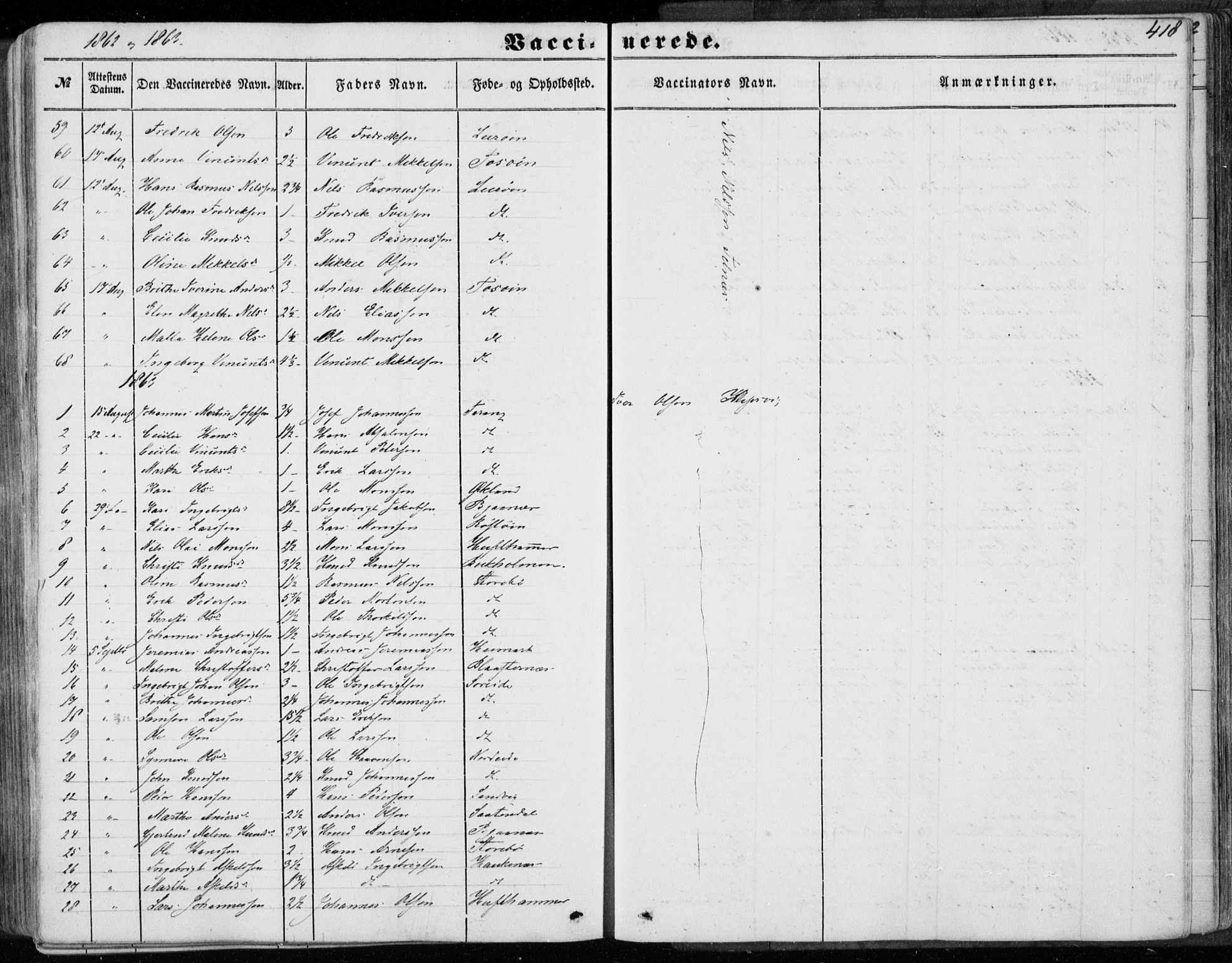 Sund sokneprestembete, AV/SAB-A-99930: Parish register (official) no. A 14, 1850-1866, p. 418