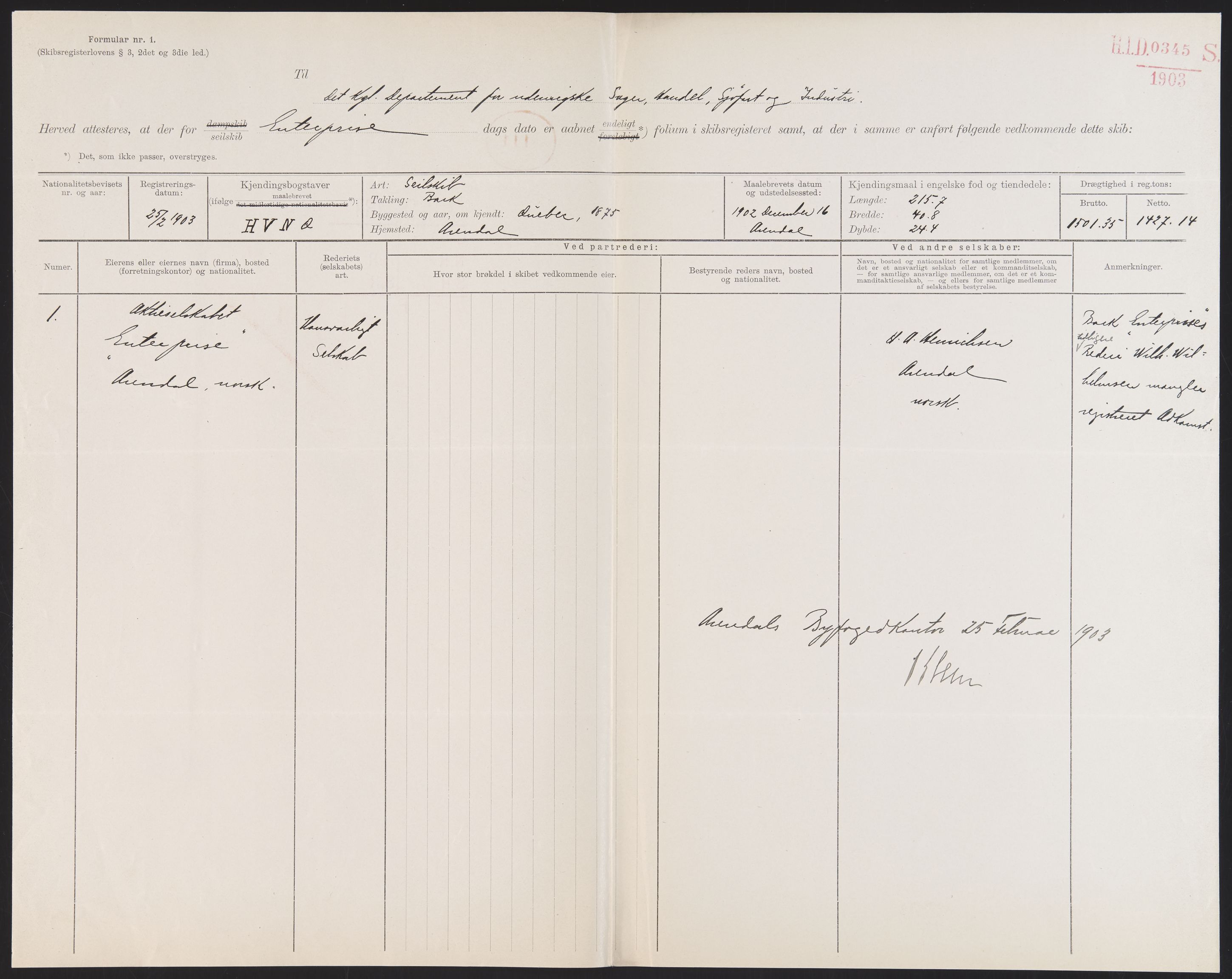 Sjøfartsdirektoratet med forløpere, skipsmapper slettede skip, AV/RA-S-4998/F/Fa/L0298: --, 1867-1931, p. 358