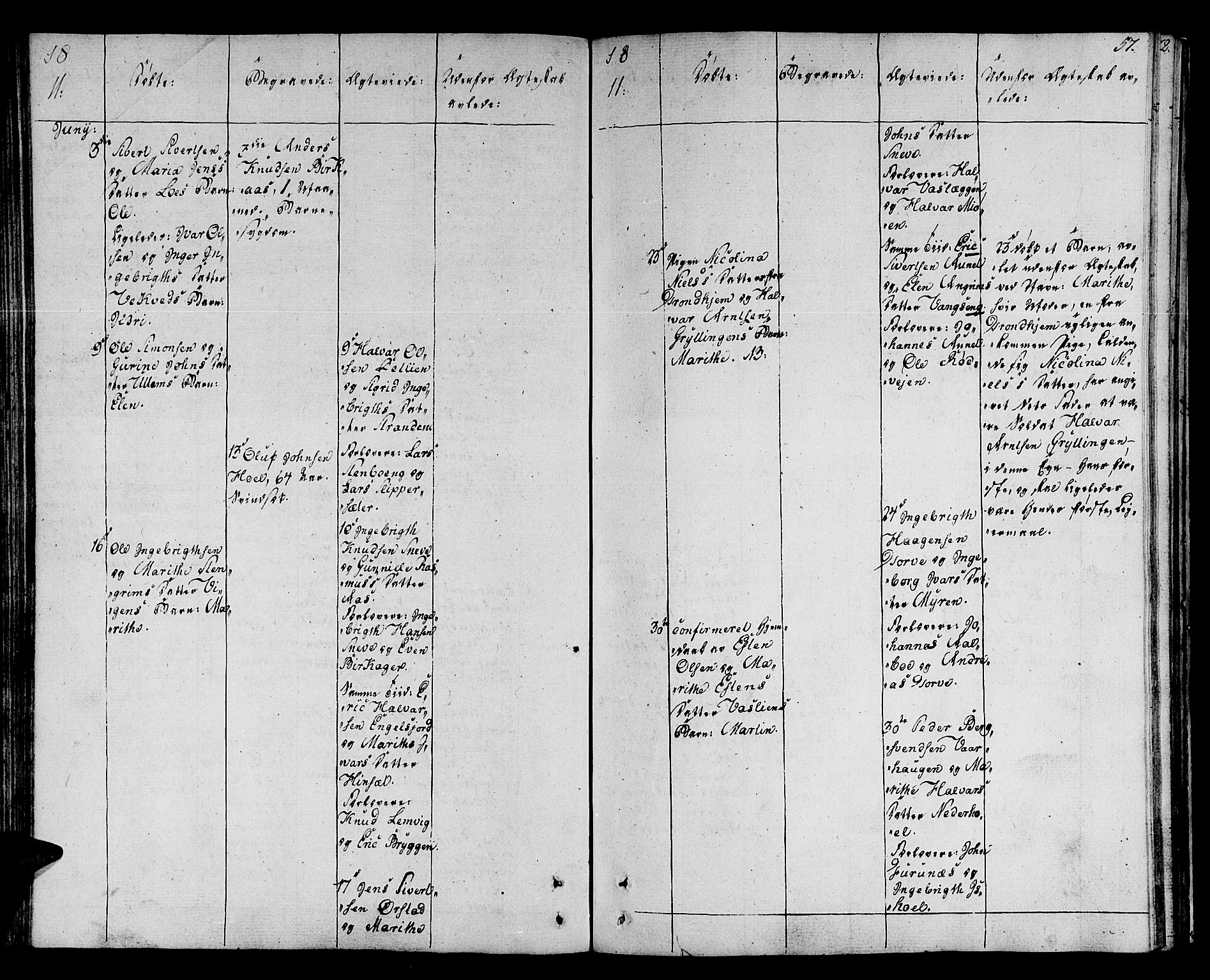 Ministerialprotokoller, klokkerbøker og fødselsregistre - Sør-Trøndelag, AV/SAT-A-1456/678/L0894: Parish register (official) no. 678A04, 1806-1815, p. 57