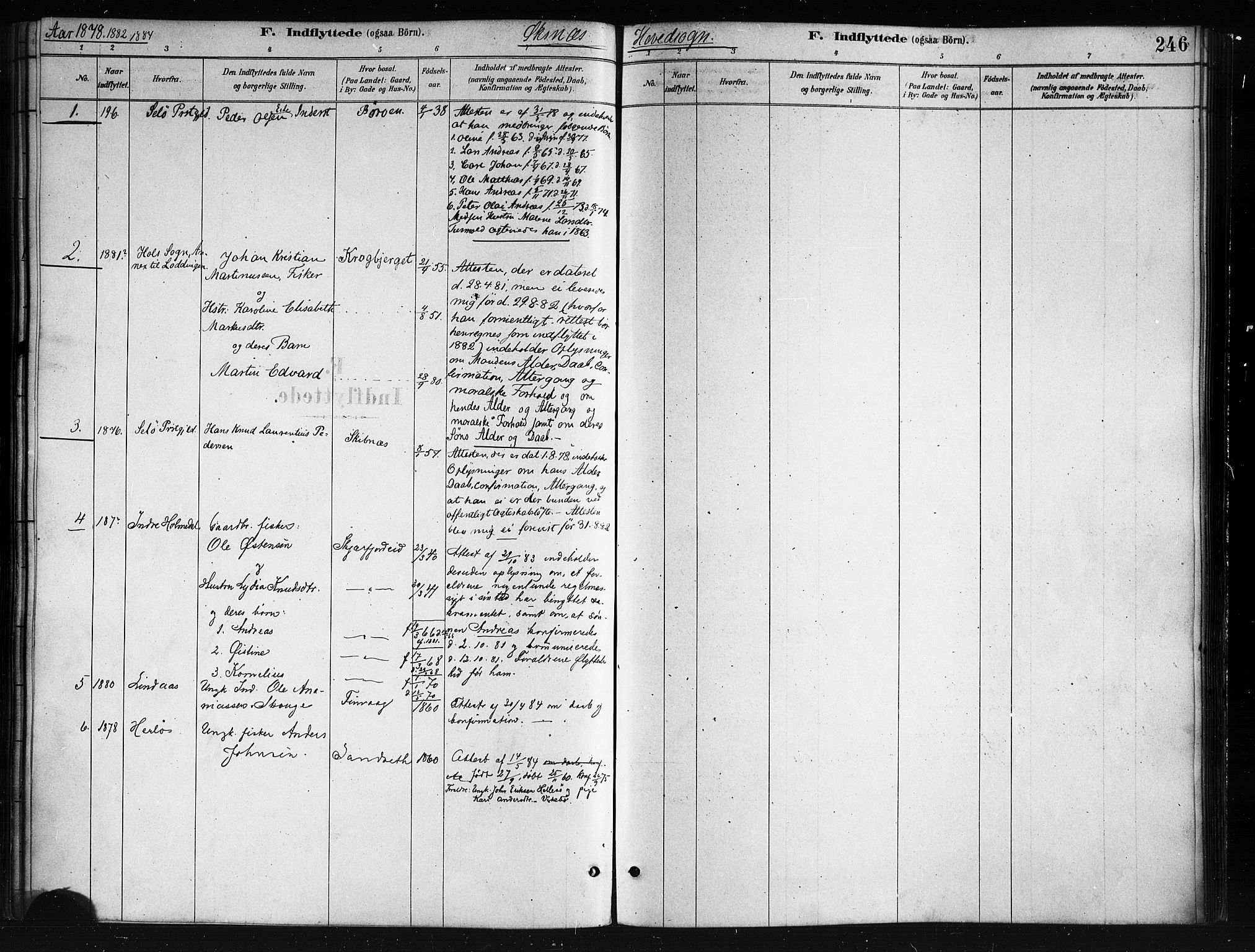 Ministerialprotokoller, klokkerbøker og fødselsregistre - Nordland, AV/SAT-A-1459/893/L1335: Parish register (official) no. 893A08 /1, 1878-1884, p. 246