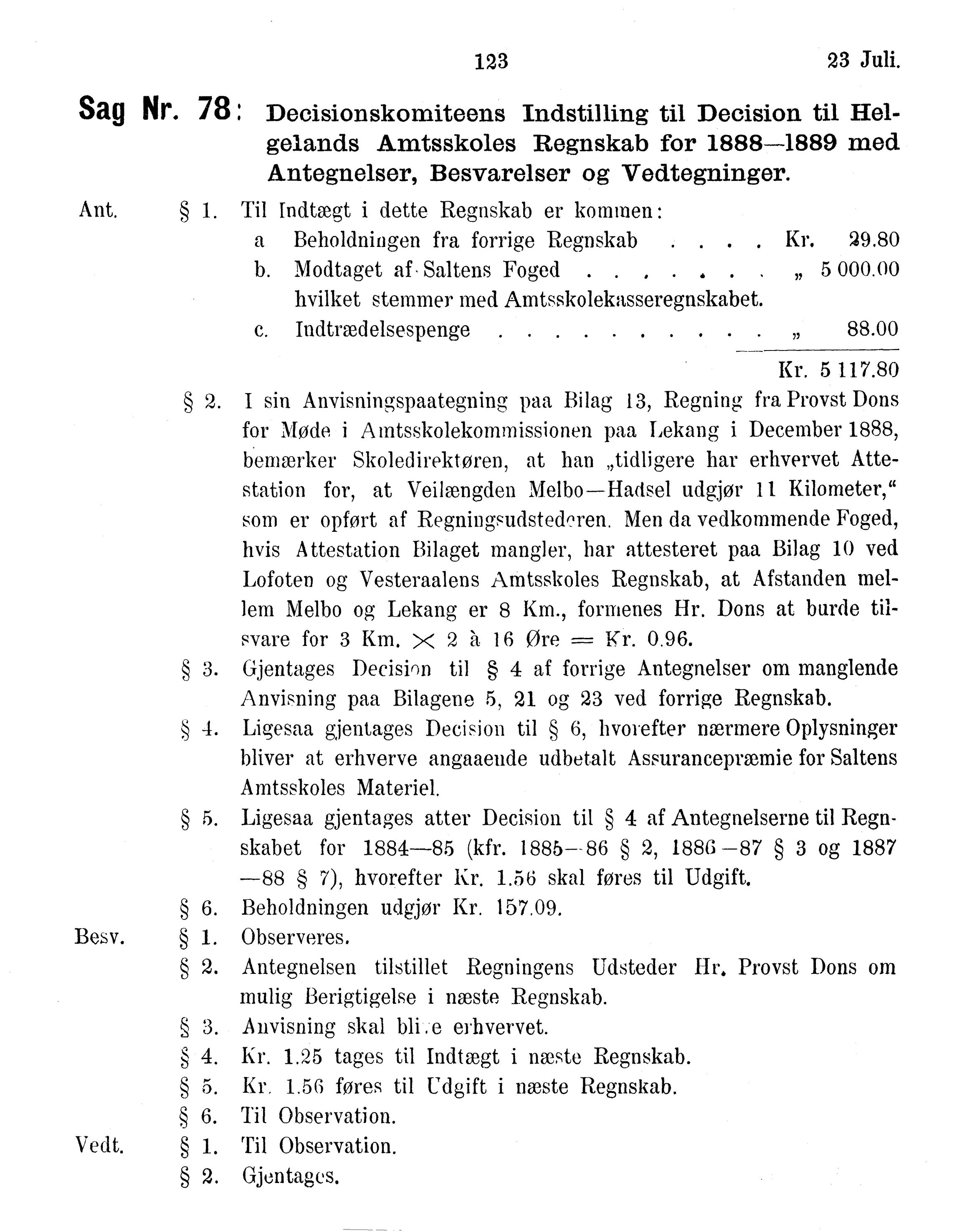 Nordland Fylkeskommune. Fylkestinget, AIN/NFK-17/176/A/Ac/L0015: Fylkestingsforhandlinger 1886-1890, 1886-1890