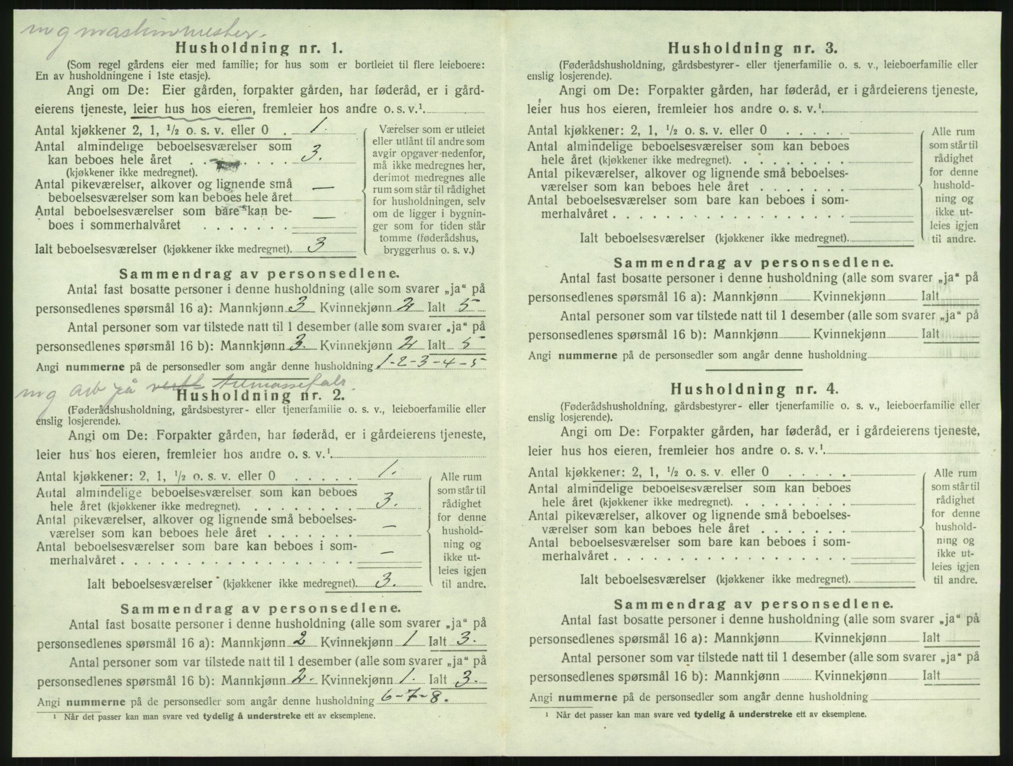 SAK, 1920 census for Fjære, 1920, p. 2040