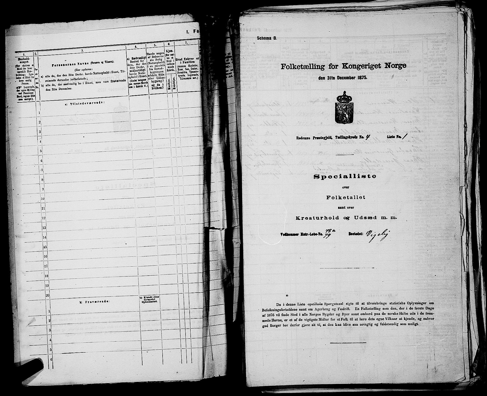 RA, 1875 census for 0120P Rødenes, 1875, p. 504