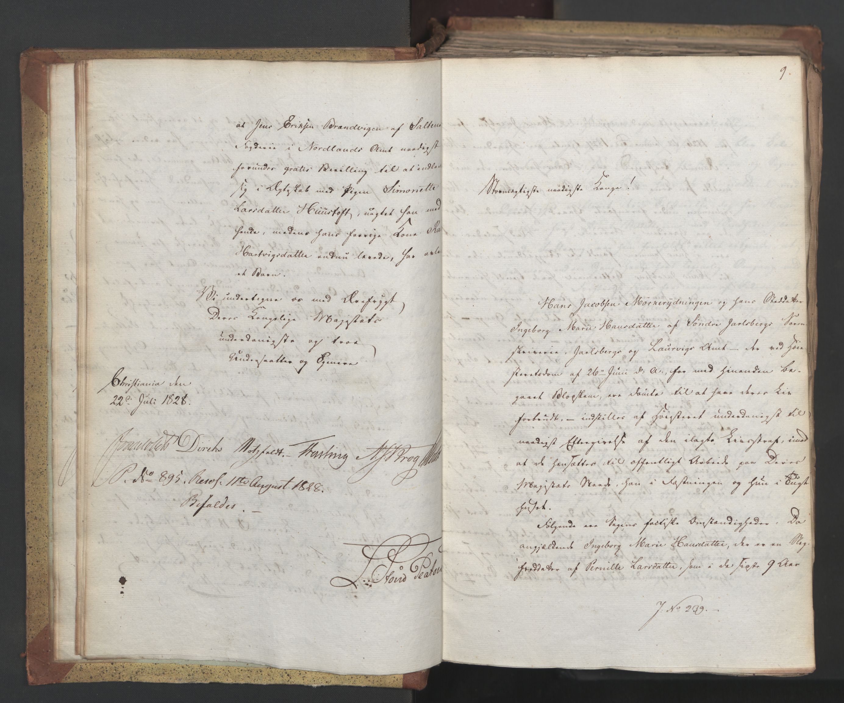 Statsrådsavdelingen i Stockholm, AV/RA-S-1003/D/Da/L0055: Regjeringsinnstillinger nr. 231-435, 1828, p. 16