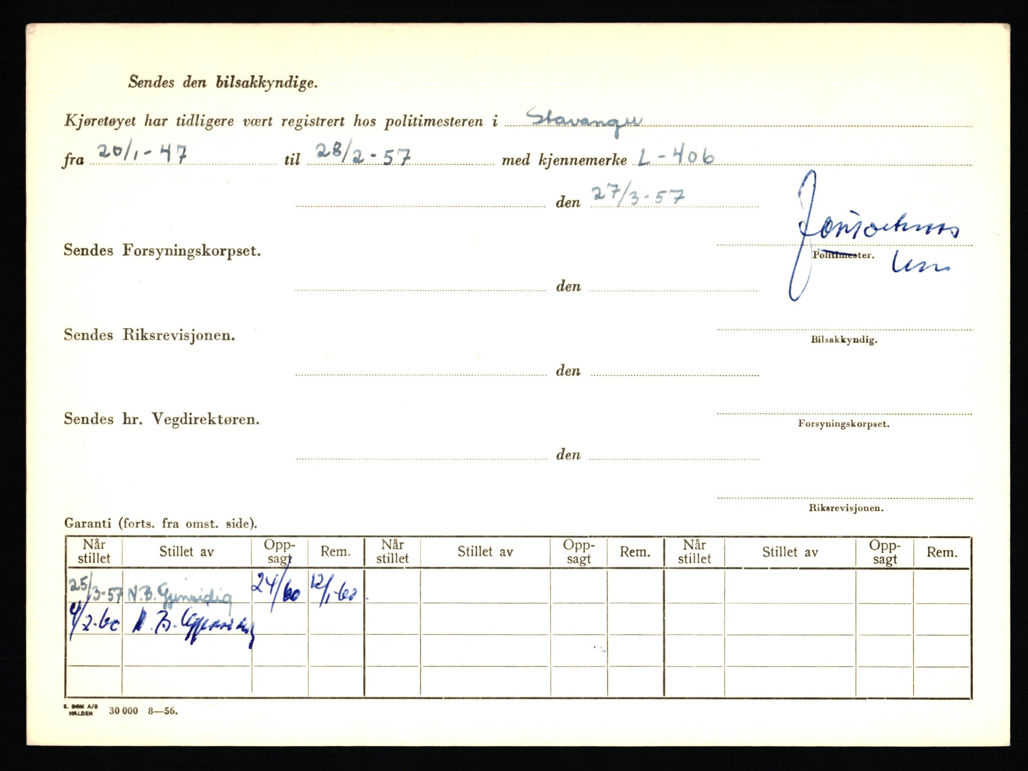 Stavanger trafikkstasjon, AV/SAST-A-101942/0/F/L0007: L-2150 - L-2549, 1930-1971, p. 32