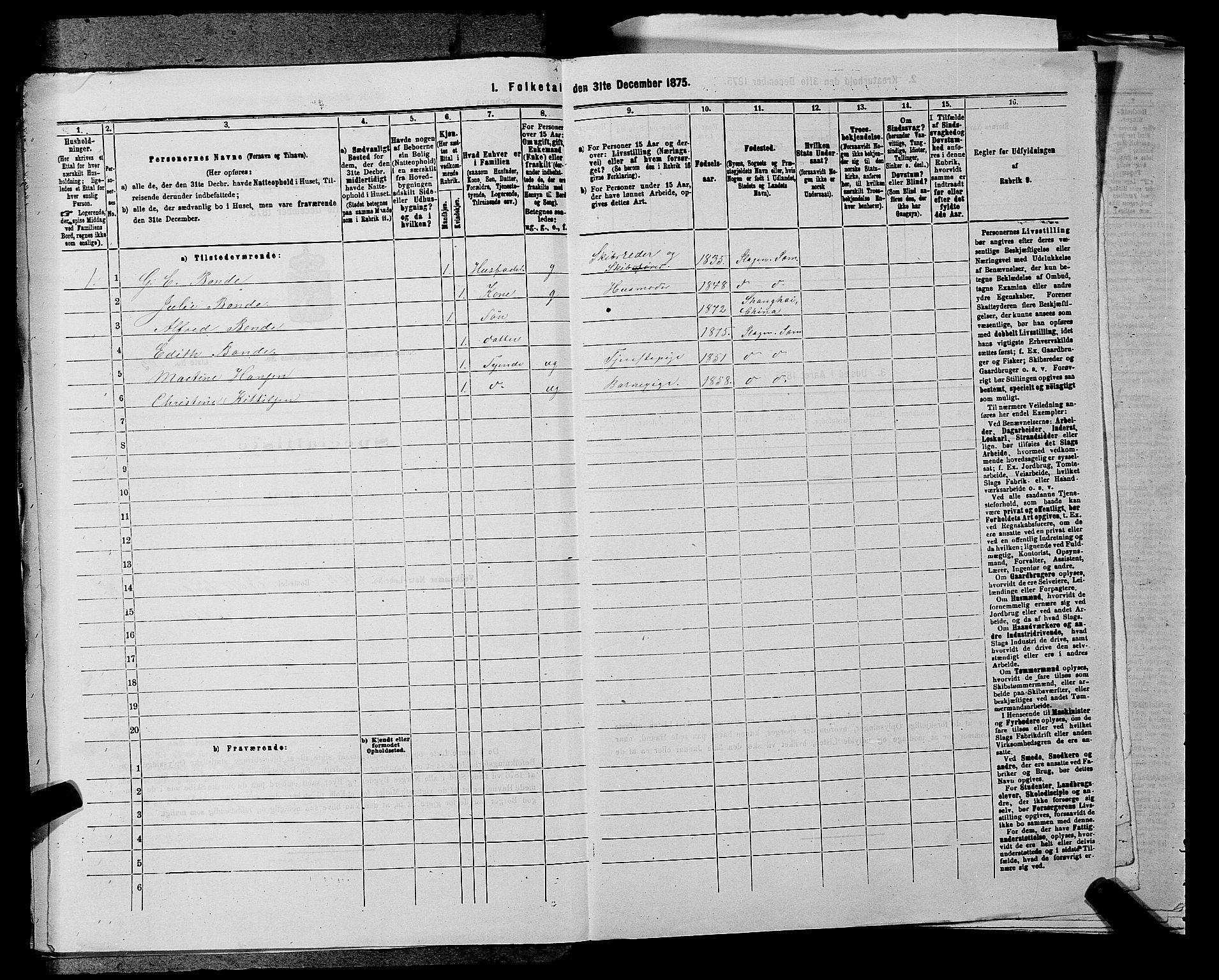 SAKO, 1875 census for 0721P Sem, 1875, p. 1960