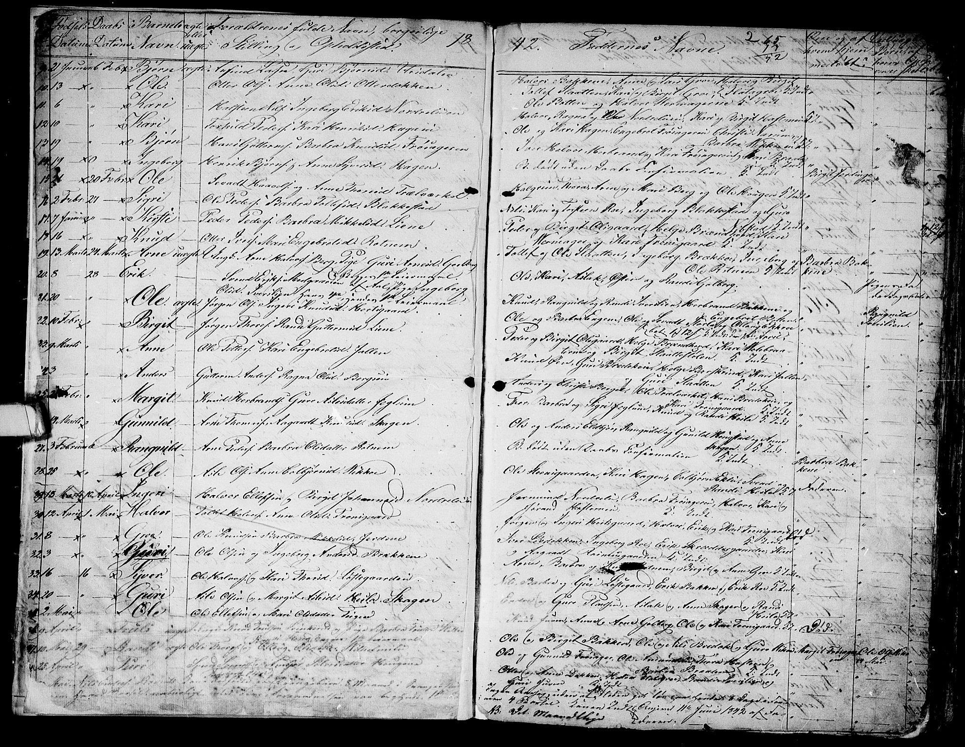 Gol kirkebøker, AV/SAKO-A-226/G/Ga/L0001: Parish register (copy) no. I 1, 1841-1860, p. 5-6