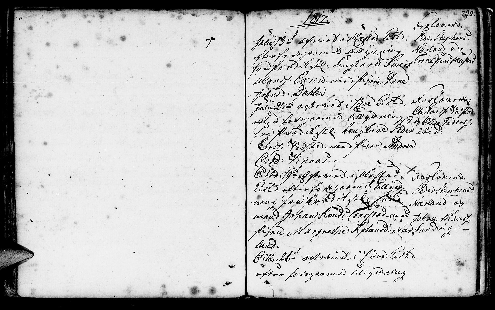 Ministerialprotokoller, klokkerbøker og fødselsregistre - Møre og Romsdal, SAT/A-1454/566/L0761: Parish register (official) no. 566A02 /1, 1767-1817, p. 292