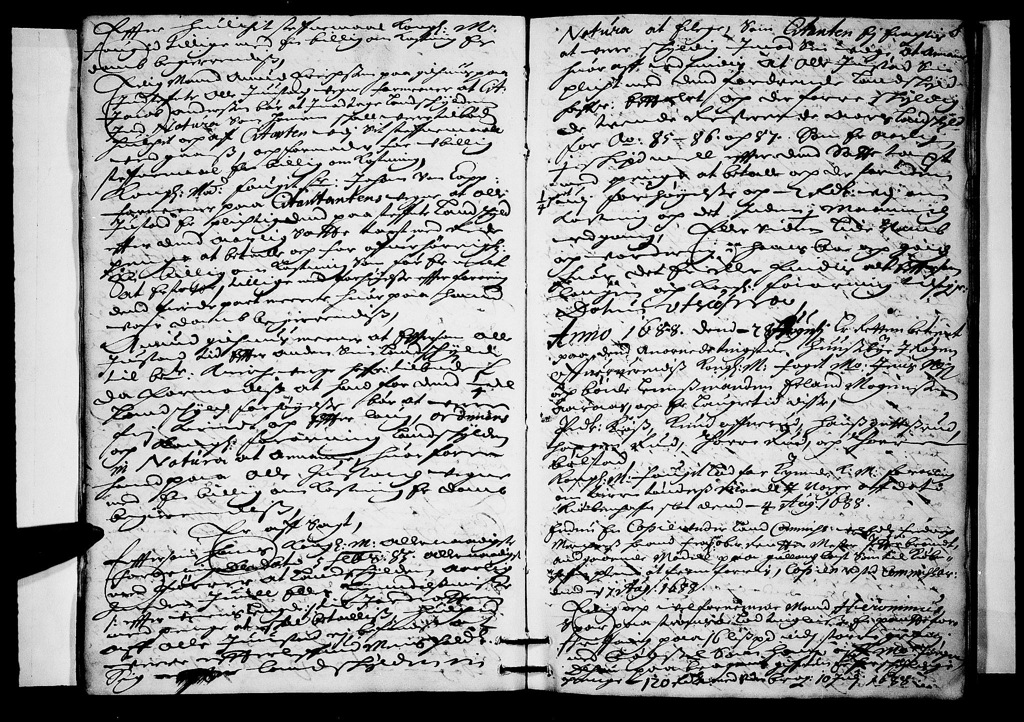 Lier, Røyken og Hurum sorenskriveri, AV/SAKO-A-89/F/Fa/L0029: Tingbok, 1688, p. 8