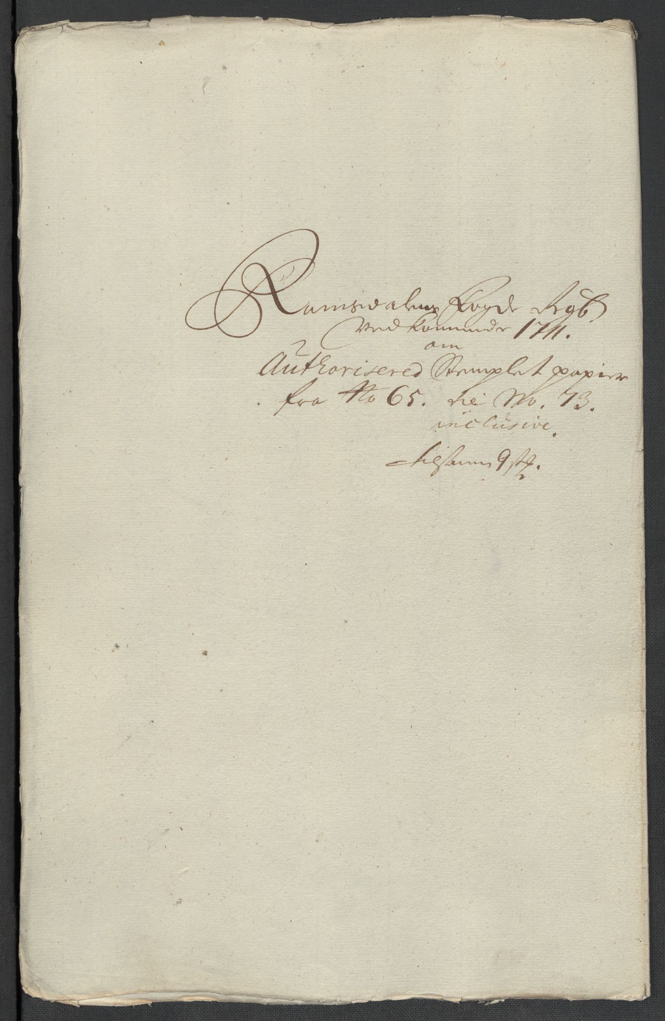 Rentekammeret inntil 1814, Reviderte regnskaper, Fogderegnskap, AV/RA-EA-4092/R55/L3660: Fogderegnskap Romsdal, 1711, p. 323