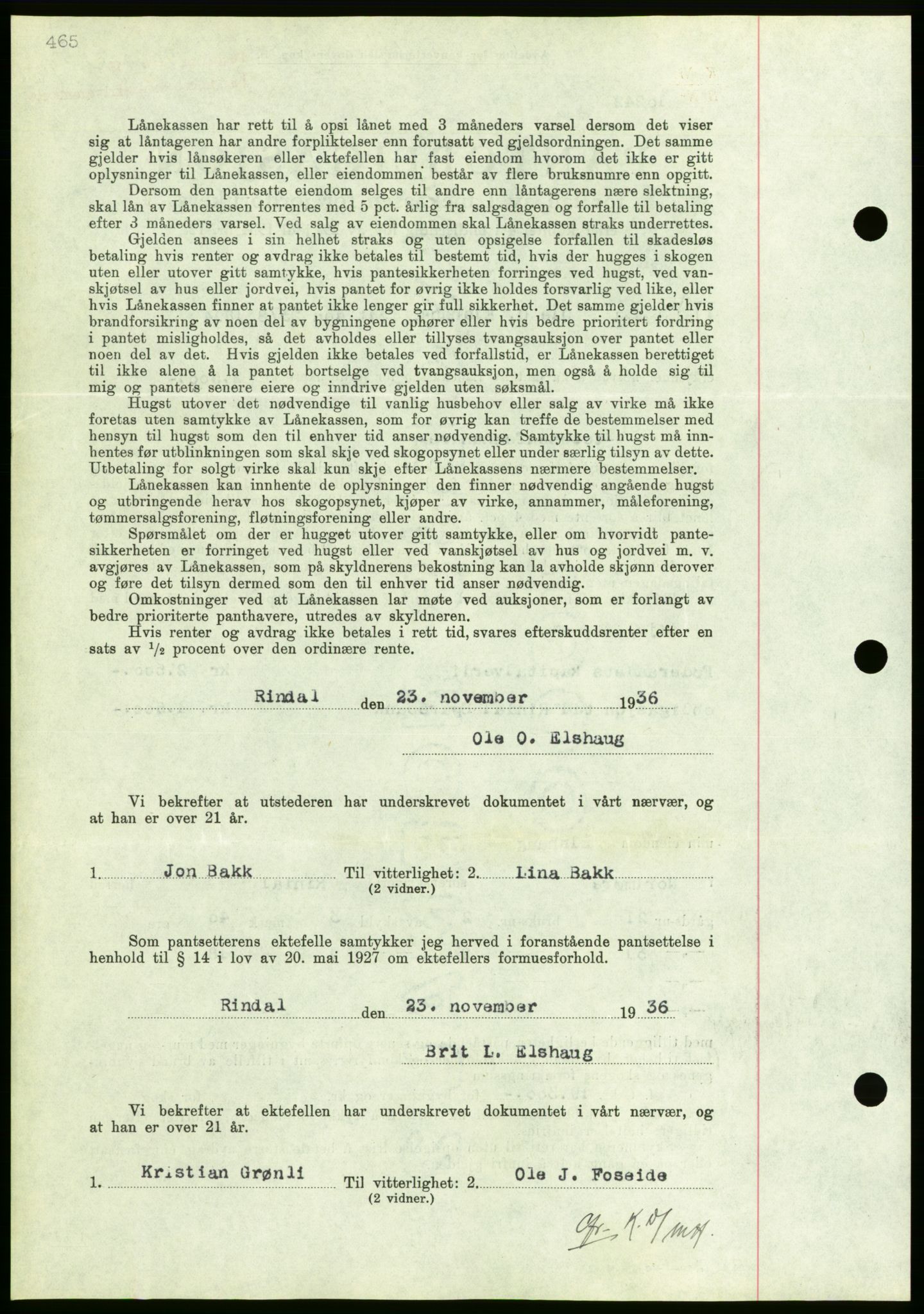 Nordmøre sorenskriveri, AV/SAT-A-4132/1/2/2Ca/L0090: Mortgage book no. B80, 1936-1937, Diary no: : 2664/1936