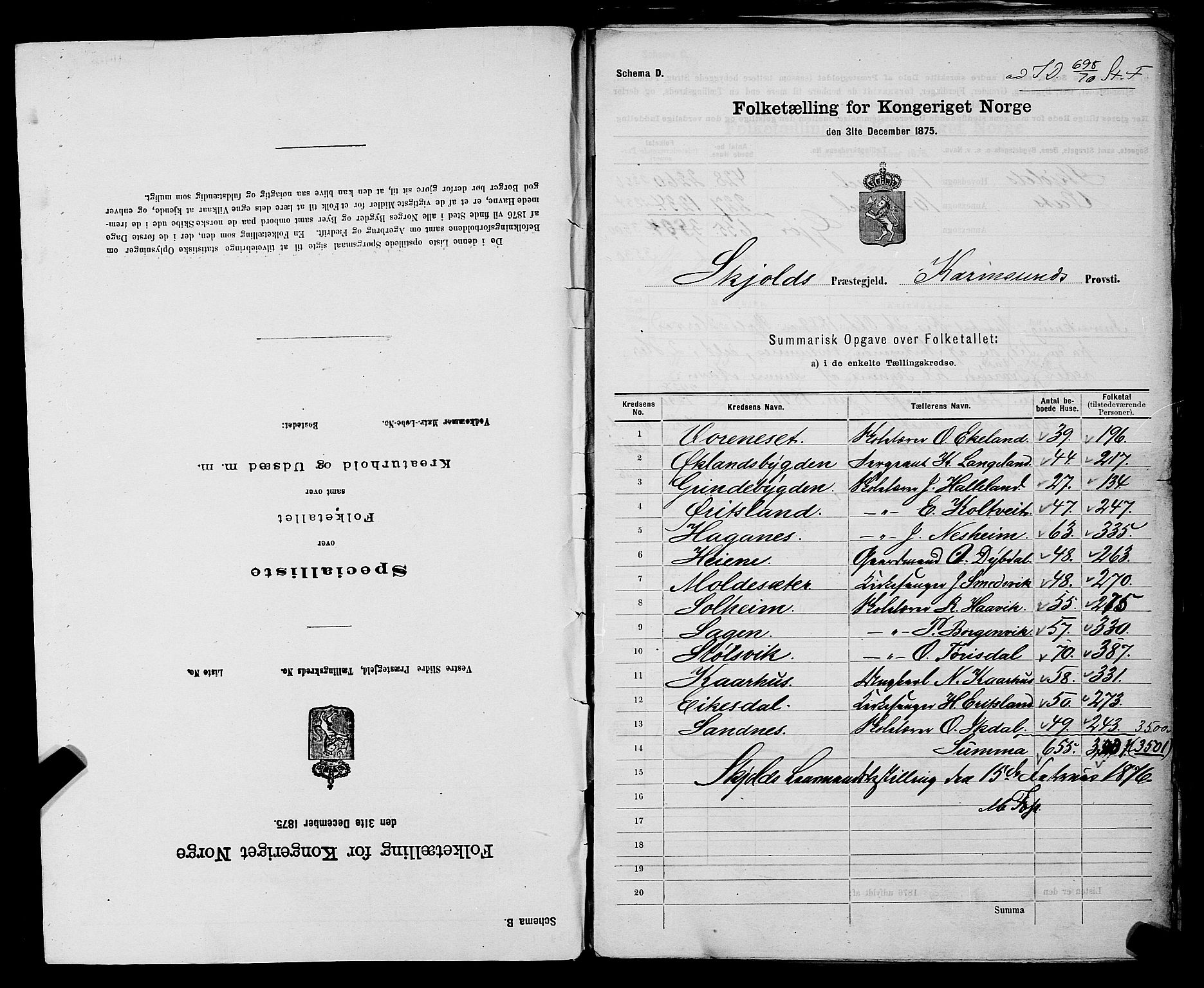 SAST, 1875 census for 1154P Skjold, 1875, p. 2