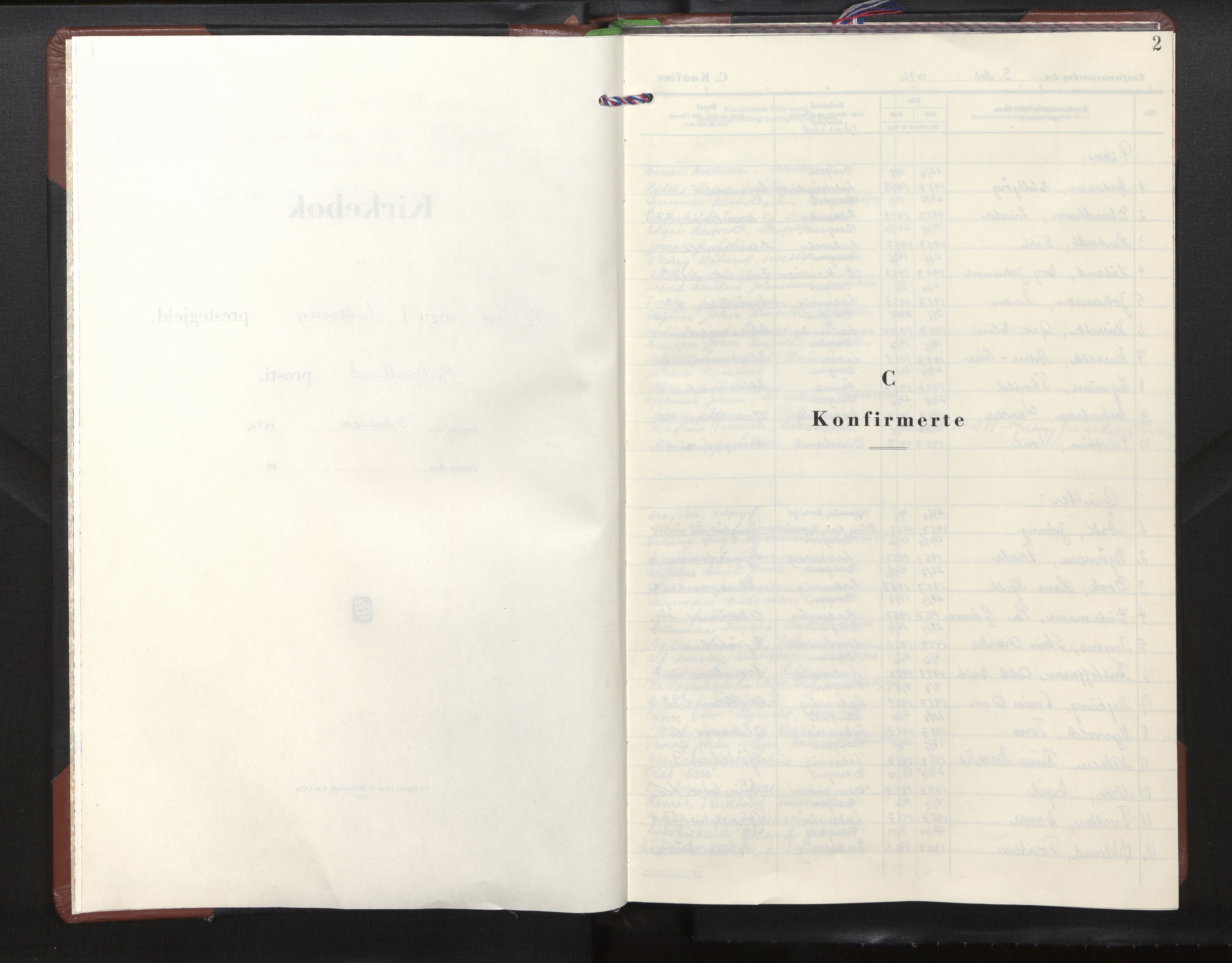 Laksevåg Sokneprestembete, AV/SAB-A-76501/H/Ha/Haa/Haaj/L0001: Parish register (official) no. J 1, 1972-2010, p. 2