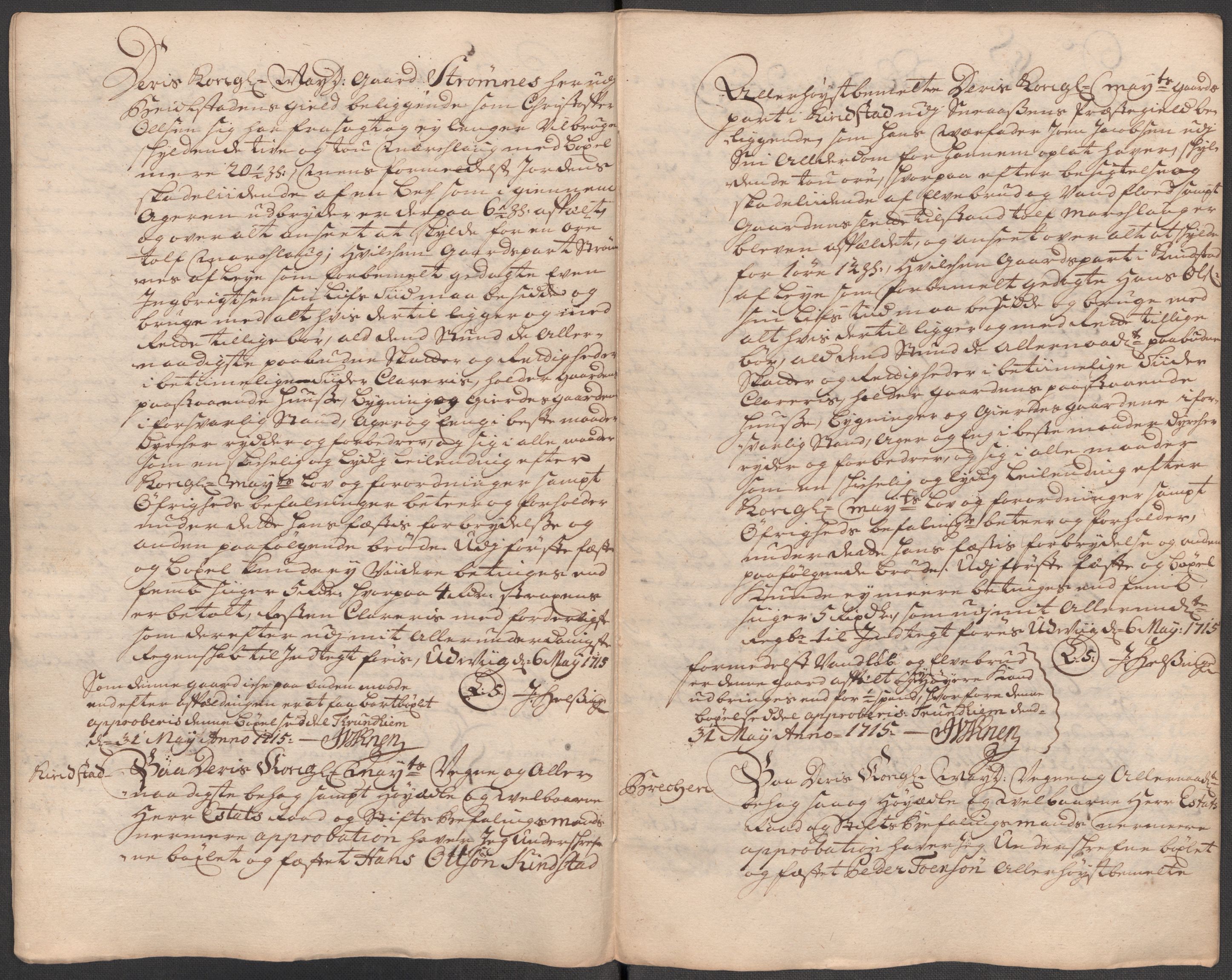 Rentekammeret inntil 1814, Reviderte regnskaper, Fogderegnskap, RA/EA-4092/R63/L4323: Fogderegnskap Inderøy, 1715, p. 258