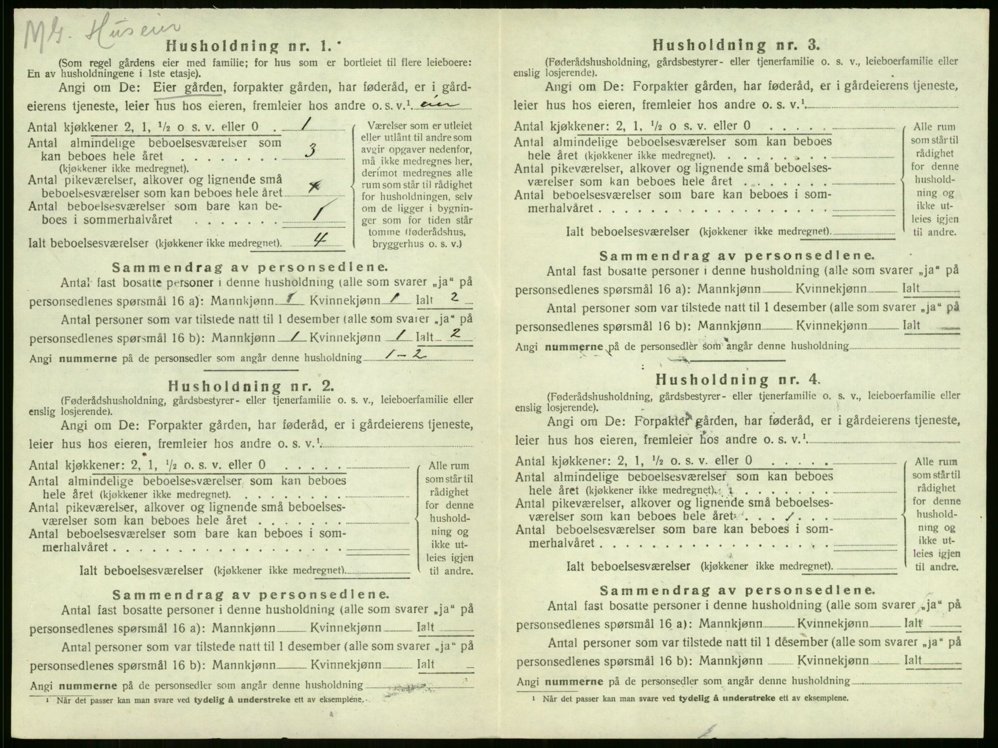 SAKO, 1920 census for Sandeherred, 1920, p. 2038