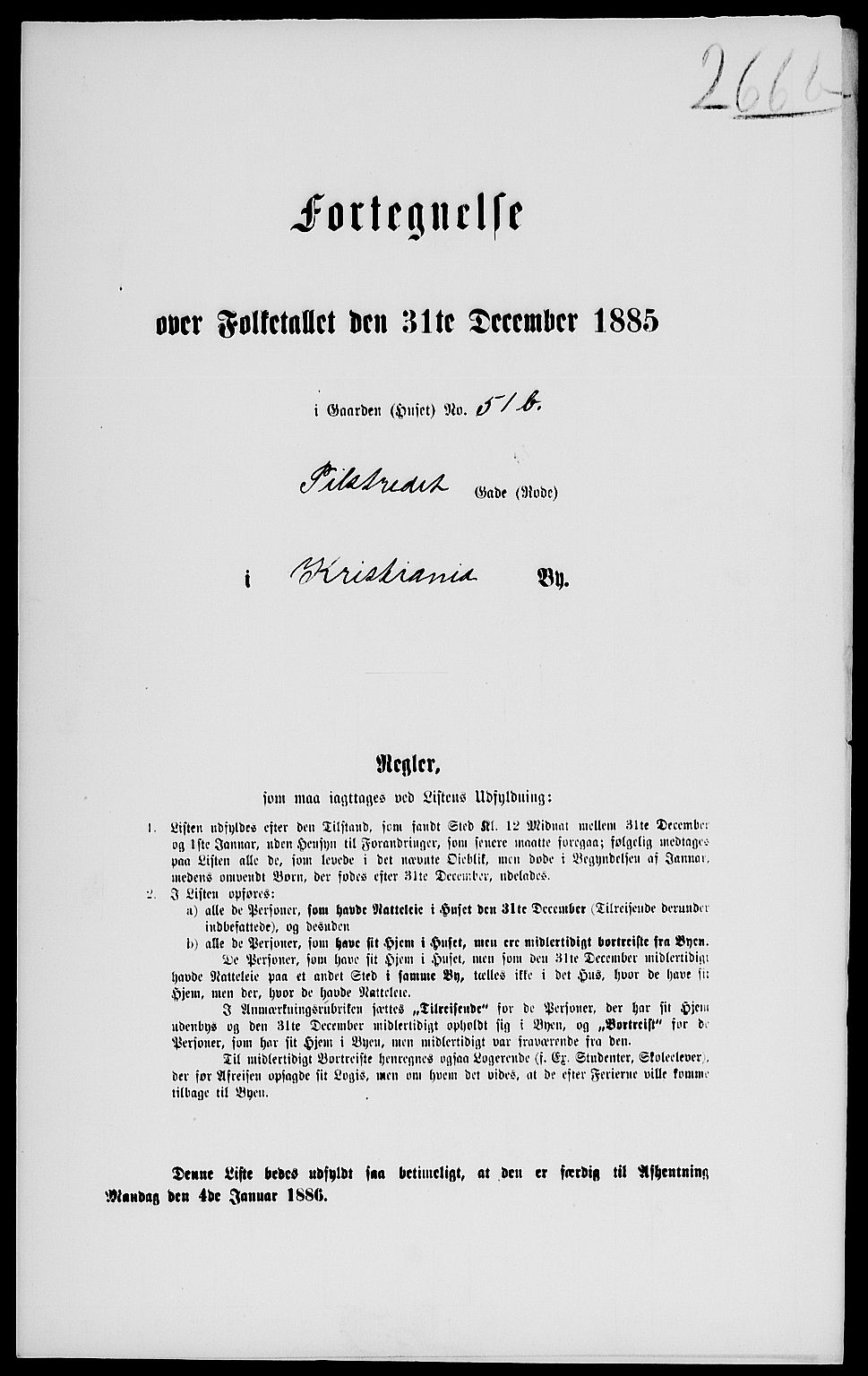RA, 1885 census for 0301 Kristiania, 1885, p. 2279