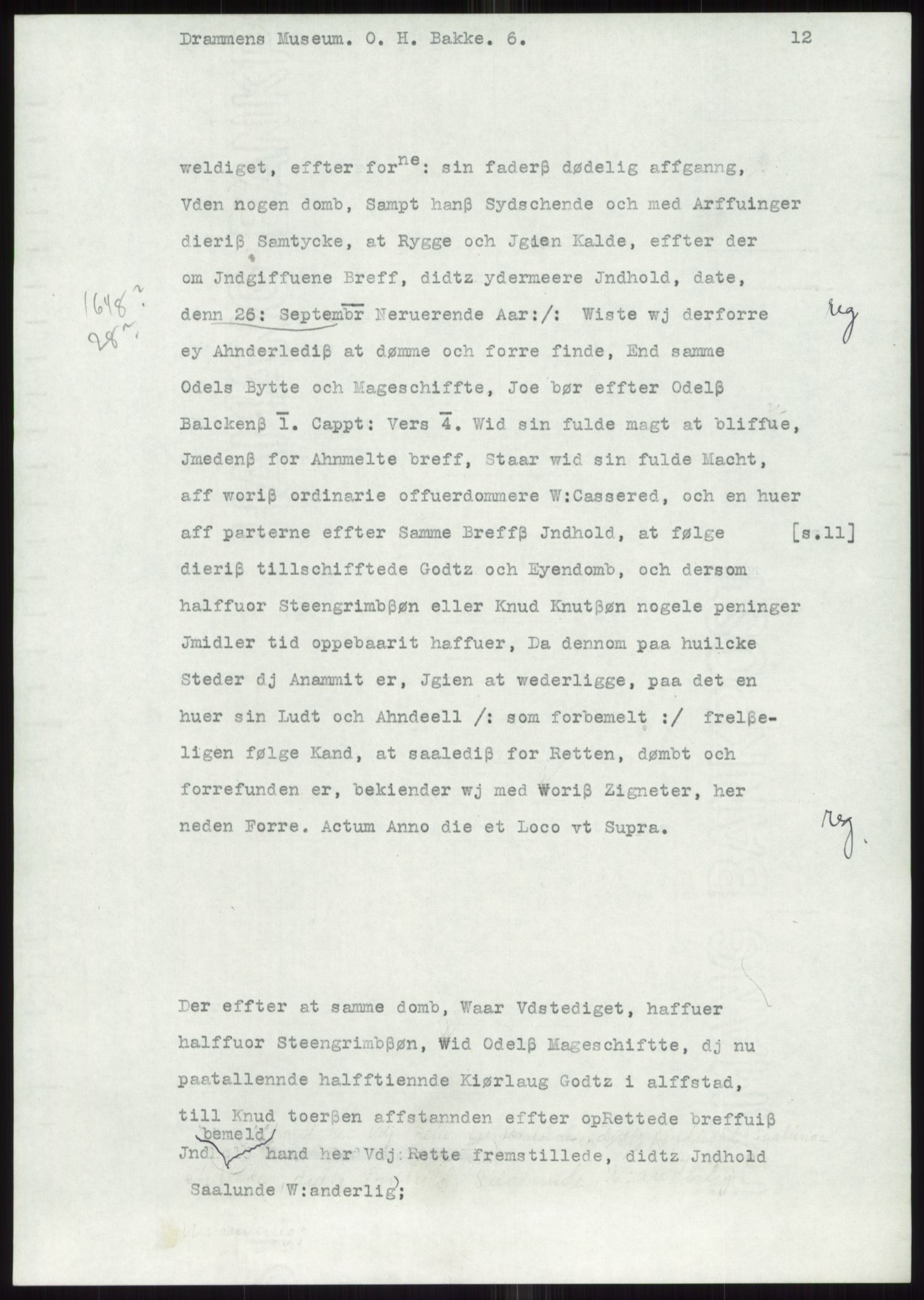 Samlinger til kildeutgivelse, Diplomavskriftsamlingen, AV/RA-EA-4053/H/Ha, p. 1443