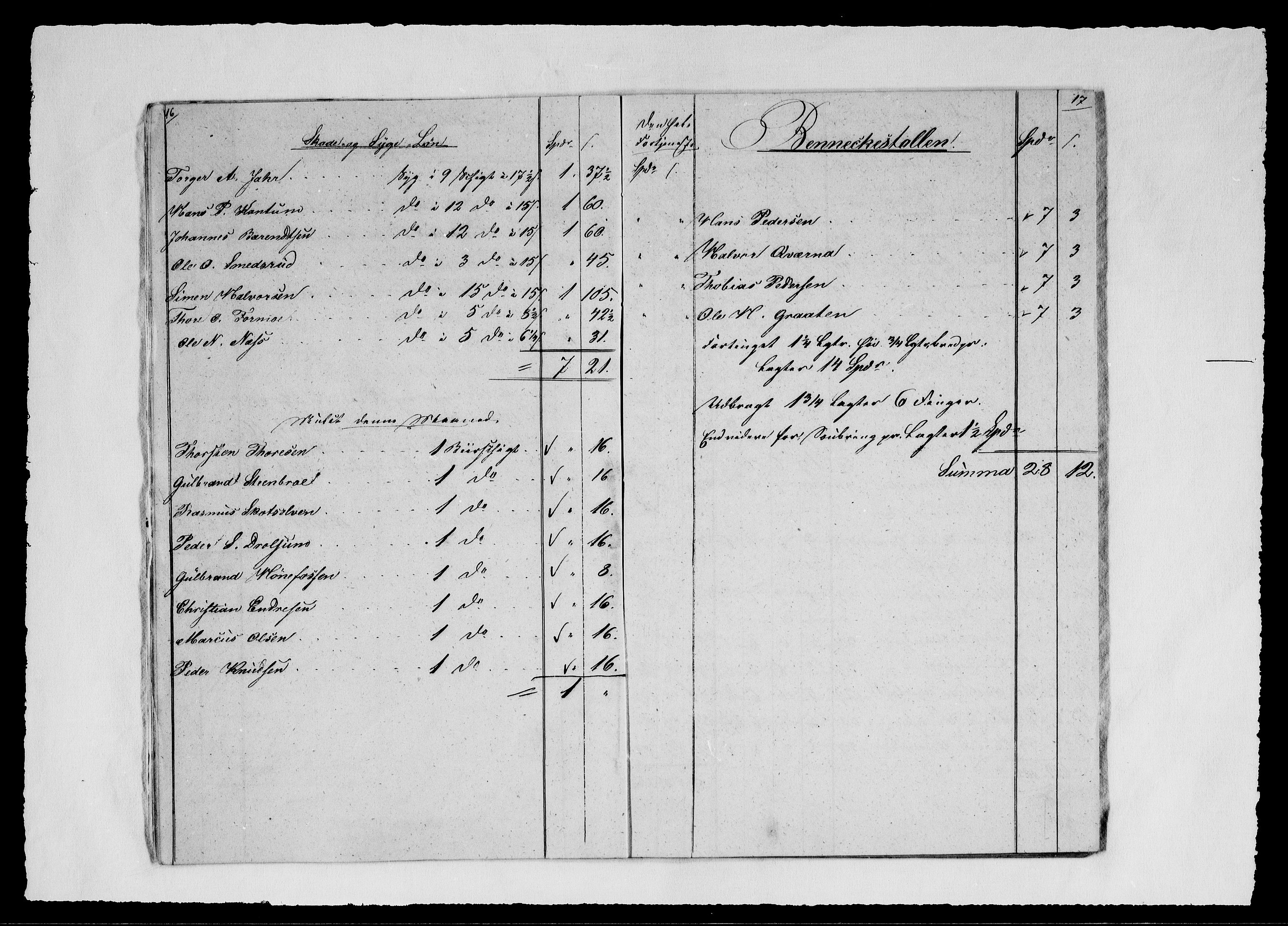 Modums Blaafarveværk, AV/RA-PA-0157/G/Gd/Gdd/L0261/0001: -- / Regning over gruver pukkverk m.v., 1835, p. 10