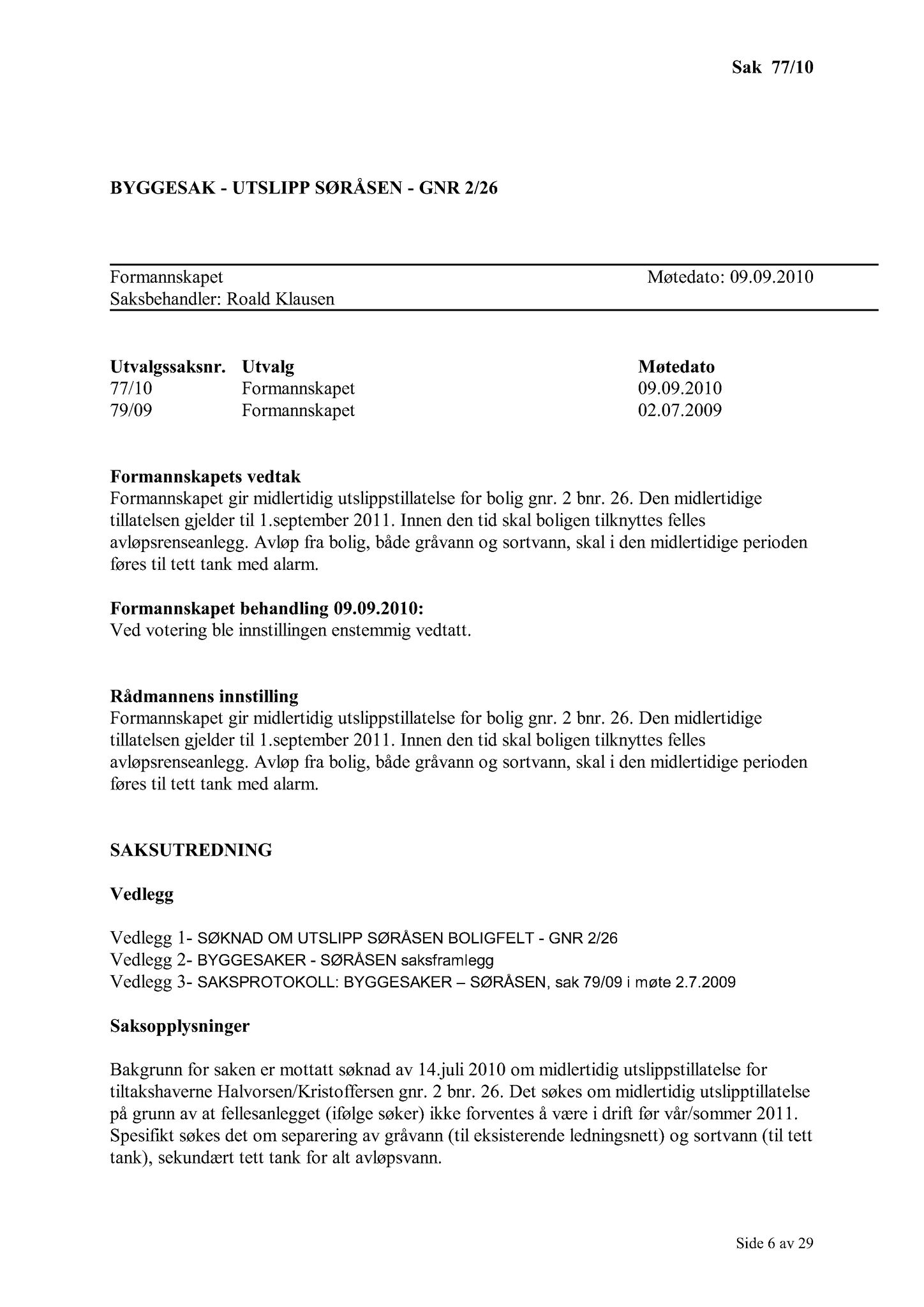 Klæbu Kommune, TRKO/KK/02-FS/L003: Formannsskapet - Møtedokumenter, 2010, p. 1662