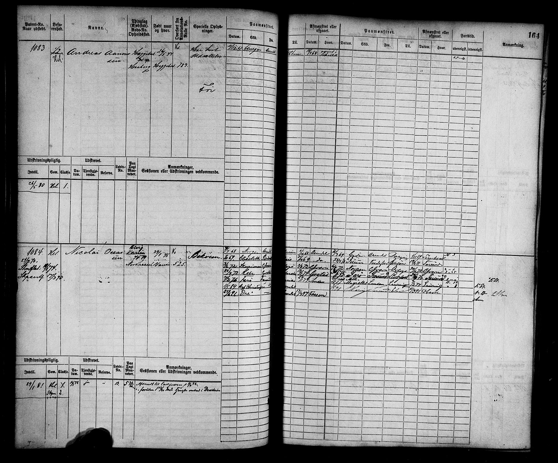 Farsund mønstringskrets, AV/SAK-2031-0017/F/Fb/L0002: Hovedrulle nr 759-1508, M-5, 1868-1900, p. 165