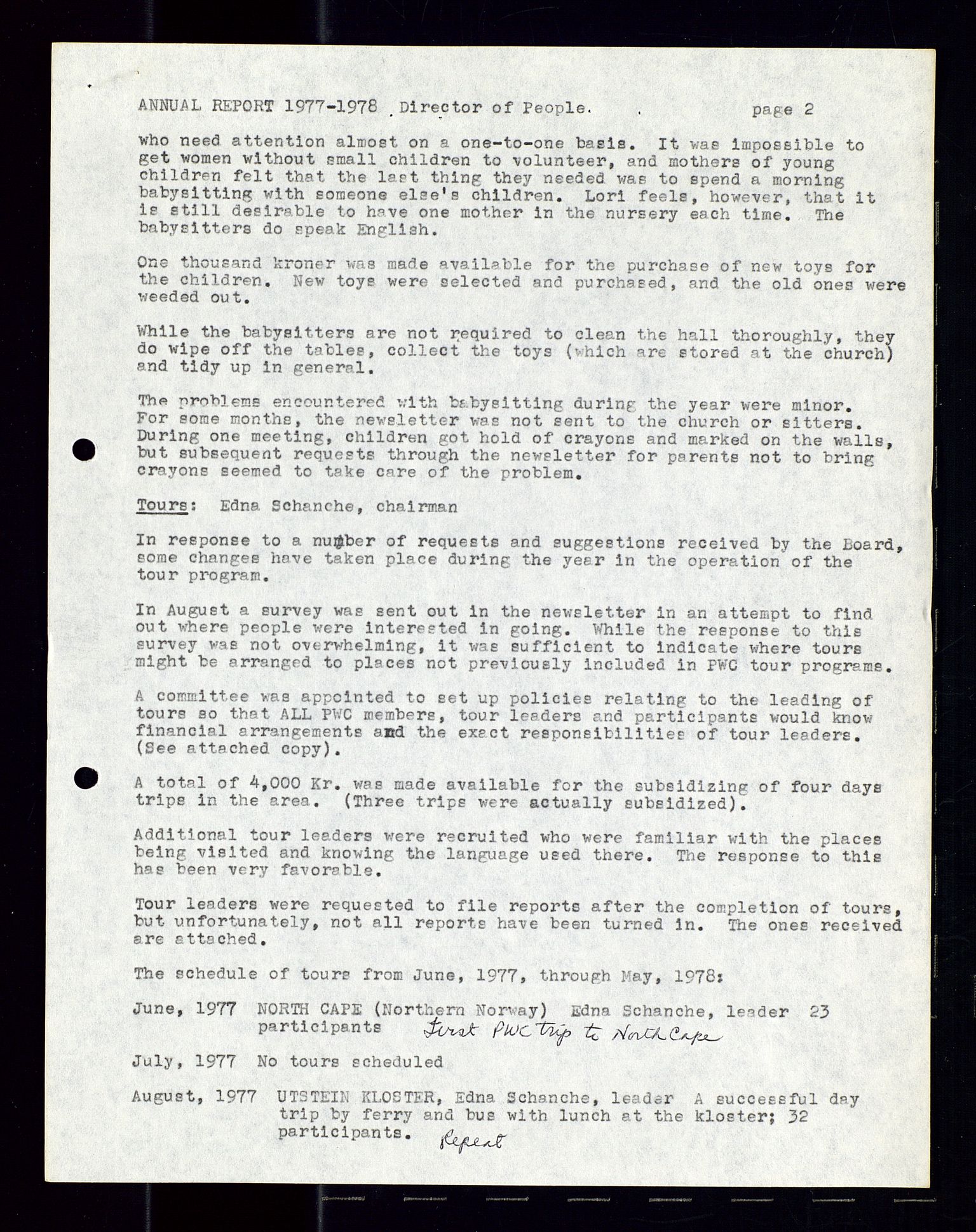 PA 1547 - Petroleum Wives Club, AV/SAST-A-101974/A/Aa/L0003: Board and General Meeting, 1994-1998