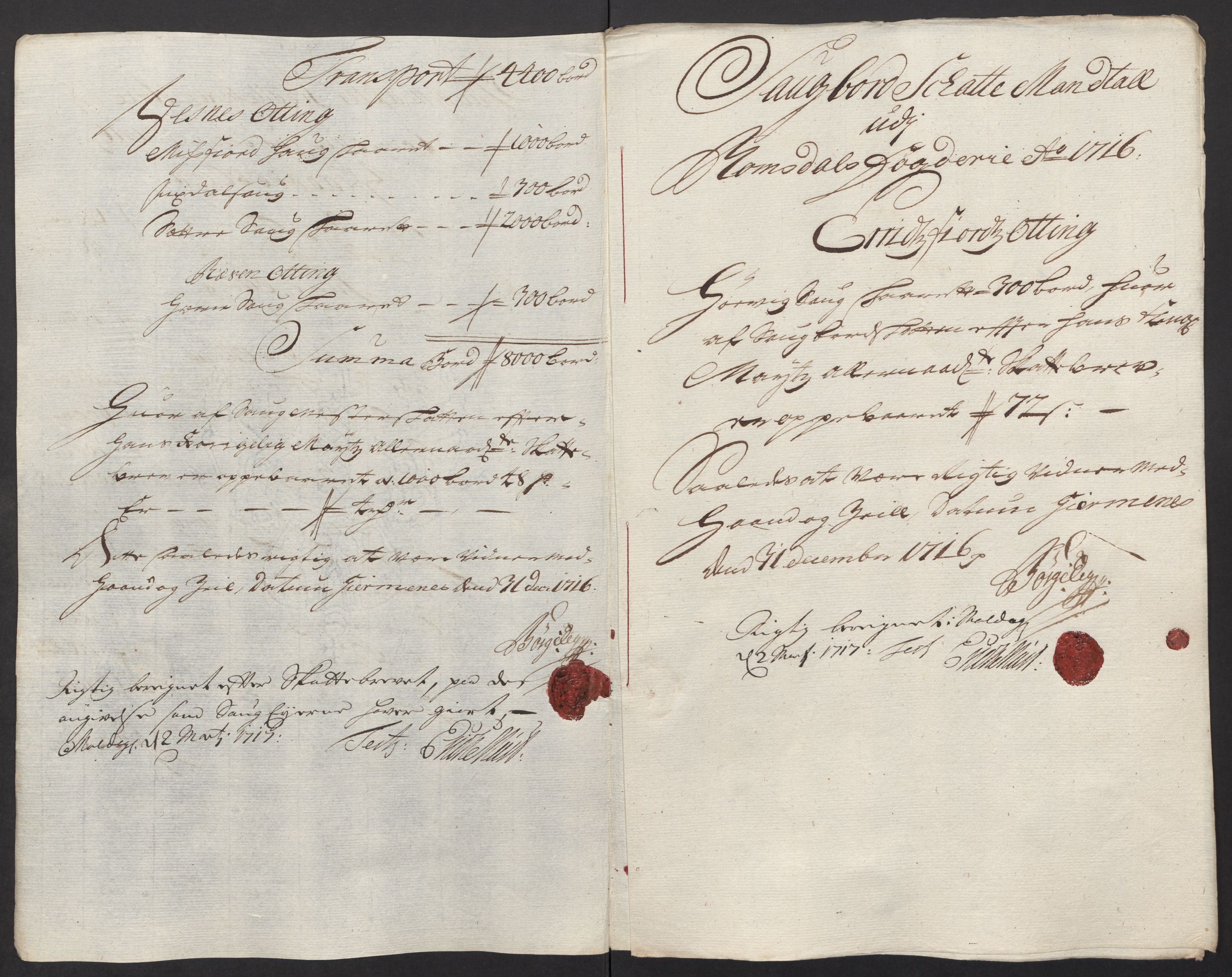 Rentekammeret inntil 1814, Reviderte regnskaper, Fogderegnskap, AV/RA-EA-4092/R55/L3663: Fogderegnskap Romsdal, 1715-1716, p. 345