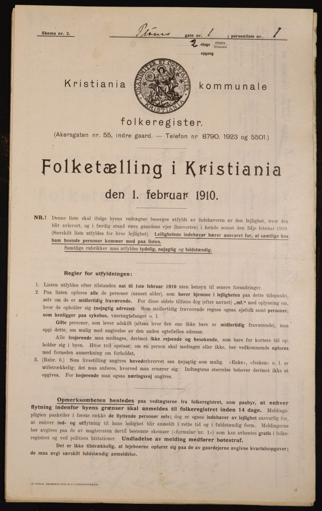 OBA, Municipal Census 1910 for Kristiania, 1910, p. 77617