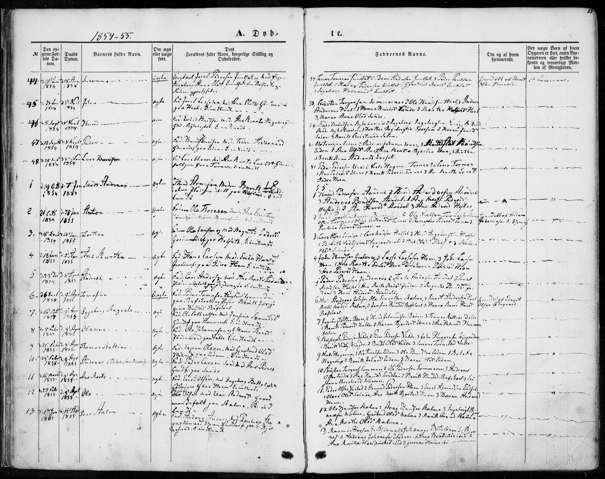 Ministerialprotokoller, klokkerbøker og fødselsregistre - Møre og Romsdal, SAT/A-1454/565/L0748: Parish register (official) no. 565A02, 1845-1872, p. 27