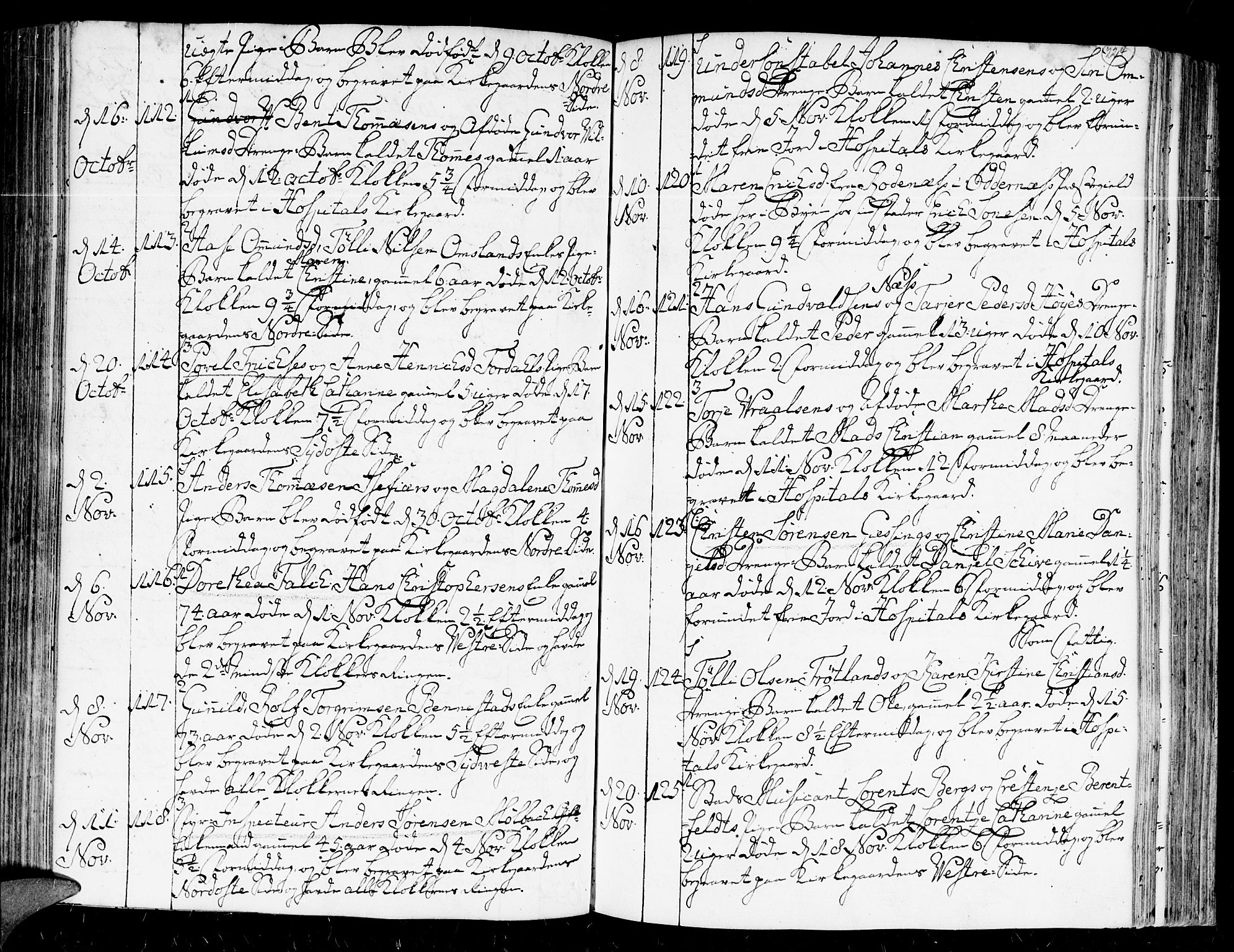 Kristiansand domprosti, AV/SAK-1112-0006/F/Fa/L0004: Parish register (official) no. A 4, 1762-1794, p. 224