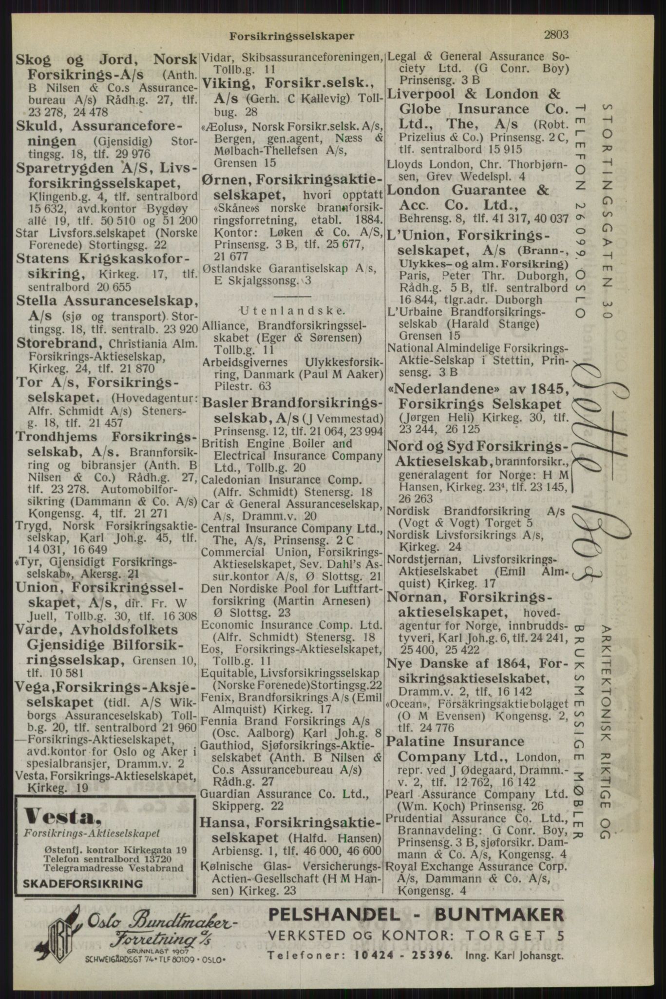 Kristiania/Oslo adressebok, PUBL/-, 1944, p. 2803