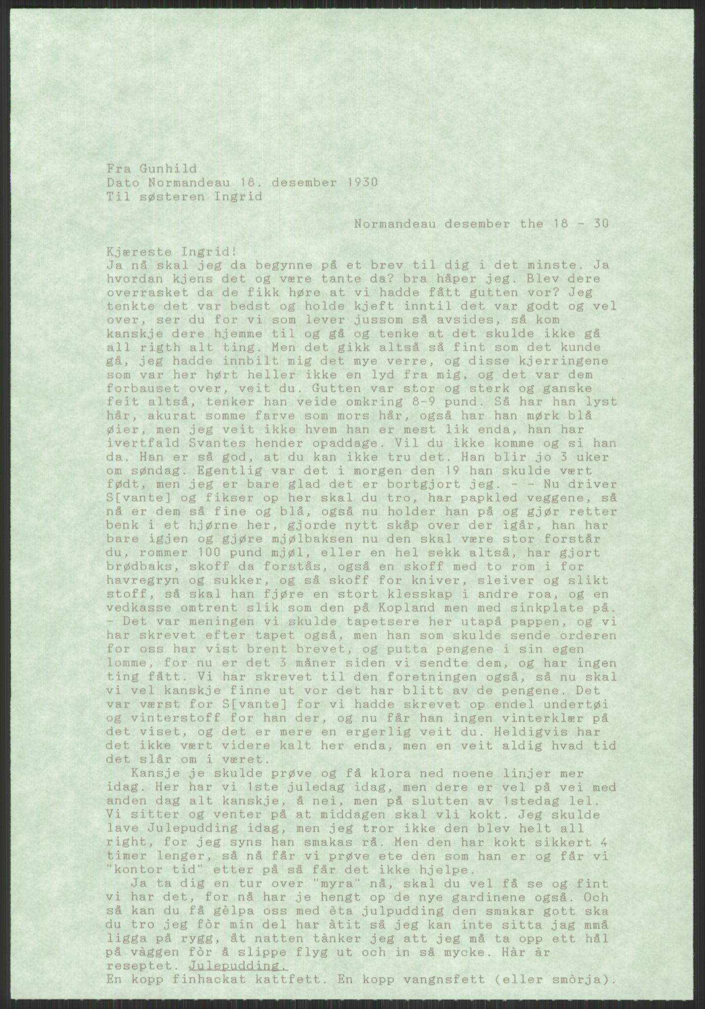 Samlinger til kildeutgivelse, Amerikabrevene, AV/RA-EA-4057/F/L0039: Innlån fra Ole Kolsrud, Buskerud og Ferdinand Næshagen, Østfold, 1860-1972, p. 197