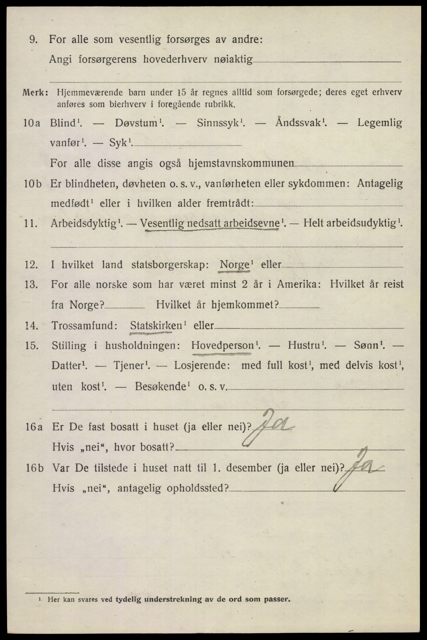 SAKO, 1920 census for Andebu, 1920, p. 3499